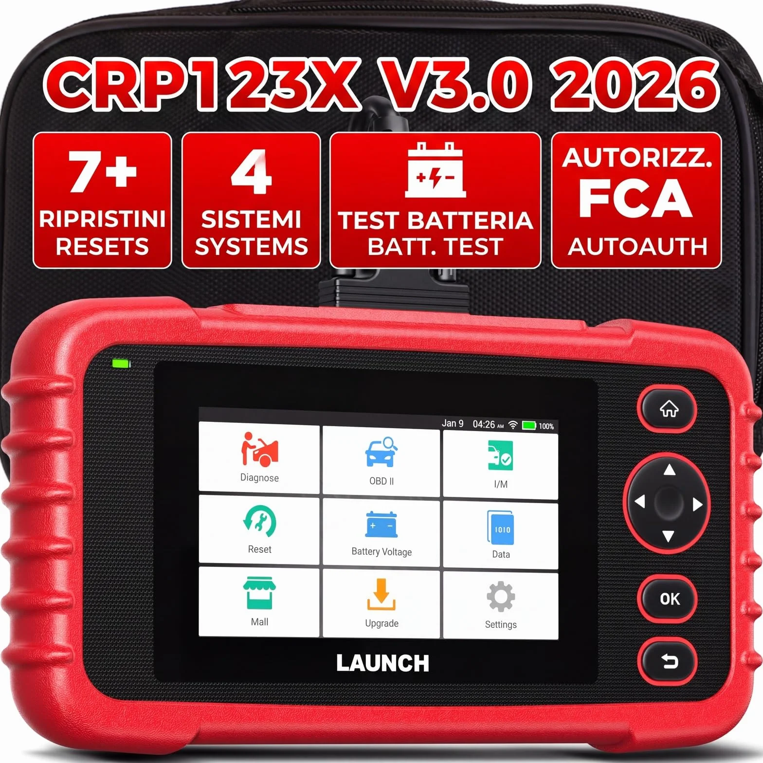 LAUNCH CRP123X V3.0 64G OBD2 Diagnostica Professionale 4 Sistemi Reset EPB DPF Olio SAS BMS