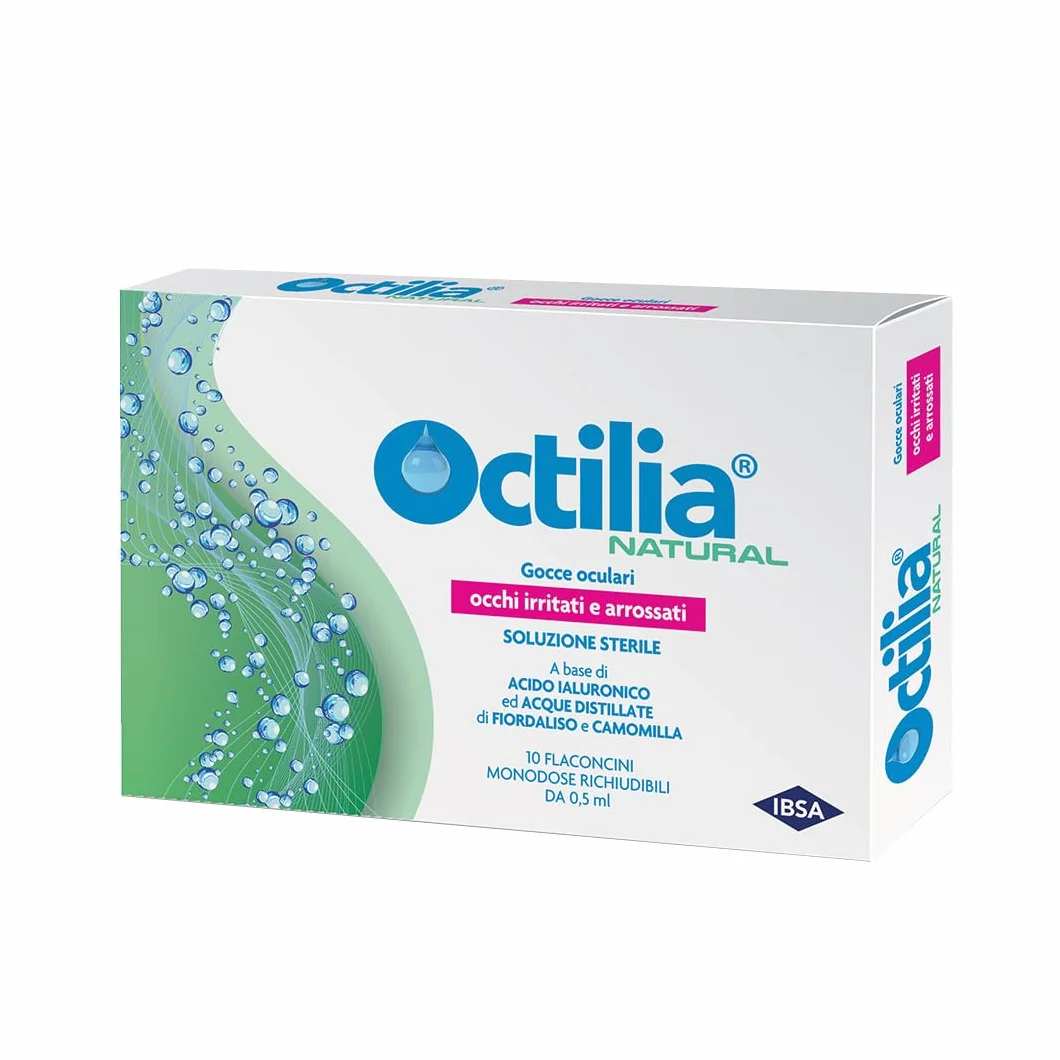Octilia Natural Gocce Oculari Acido Ialuronico 10 Flaconcini Monodose 0,5ml