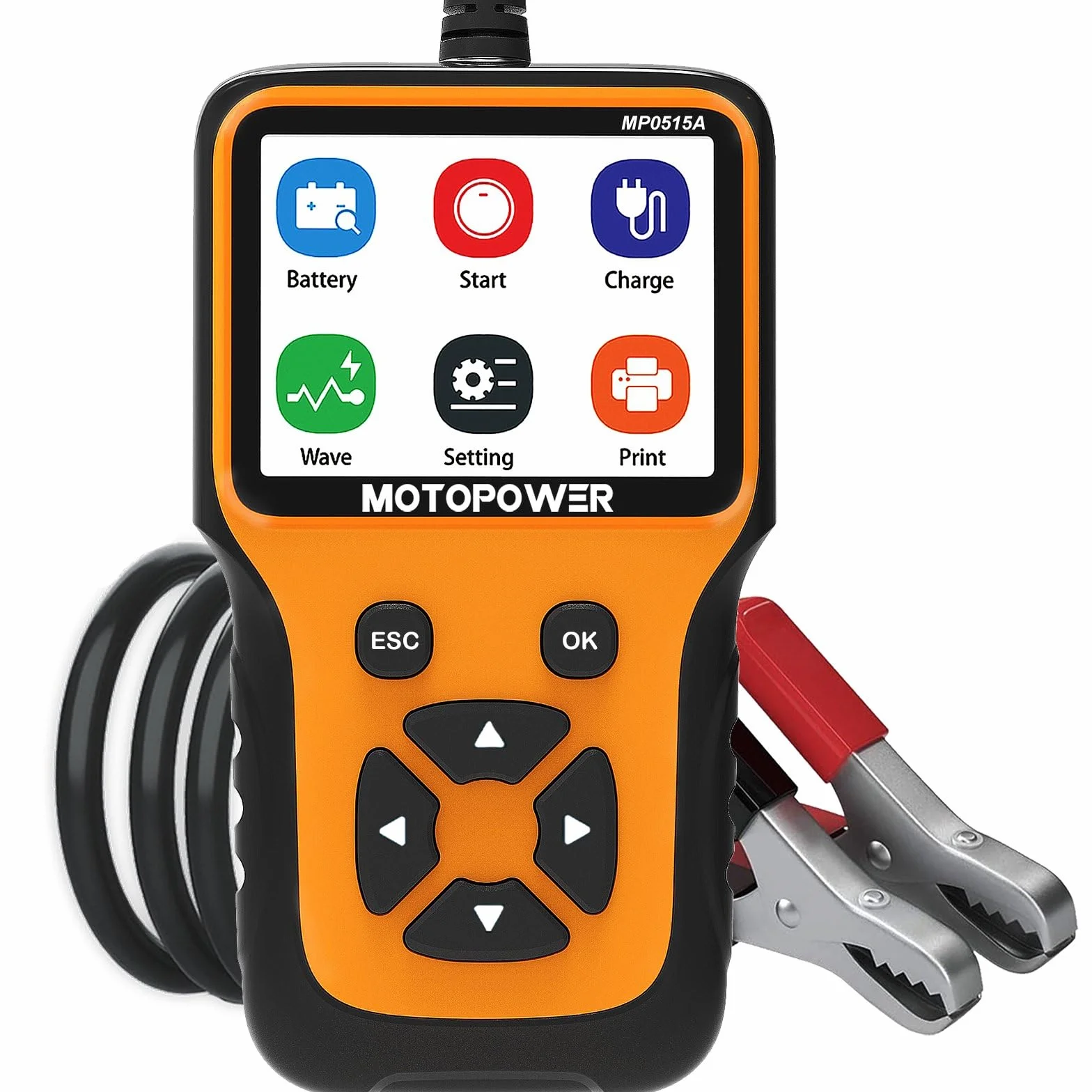 MOTOPOWER MP0515A 12V Tester di carica della batteria dell'auto e analizzatore dell'alternatore