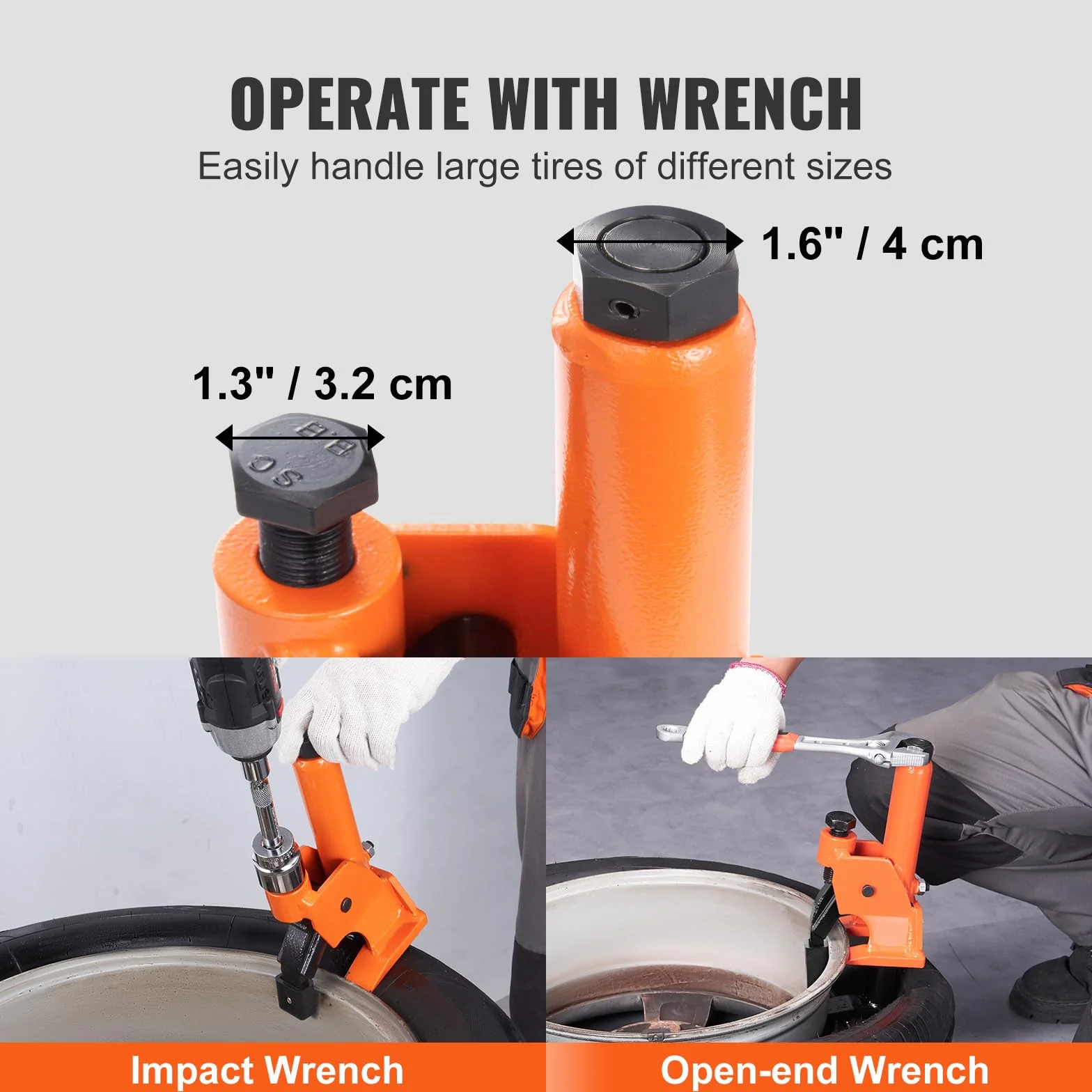 VEVOR Smontagomme Manuale 96,5-106,7 mm 5,5kg per Autocarro ATV