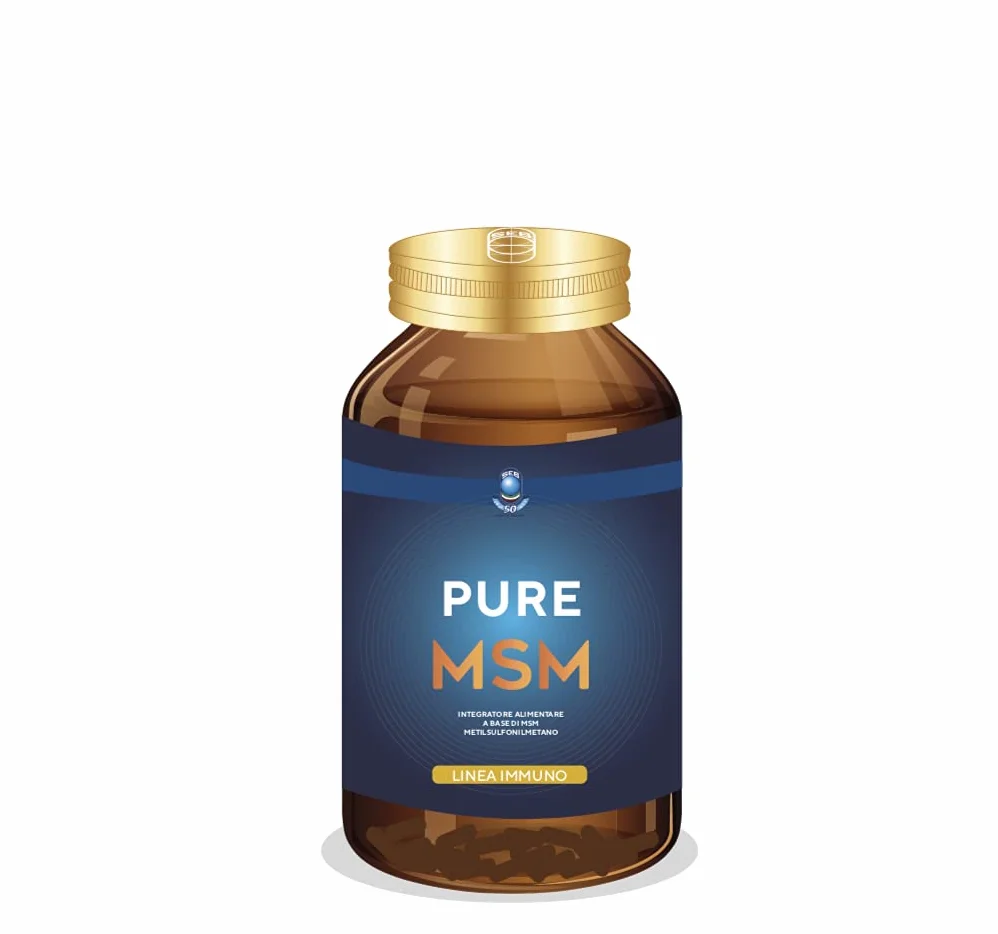 SEB Pure MSM Integratore alimentare Metilsulfnilmetano 60 capsule 900mg