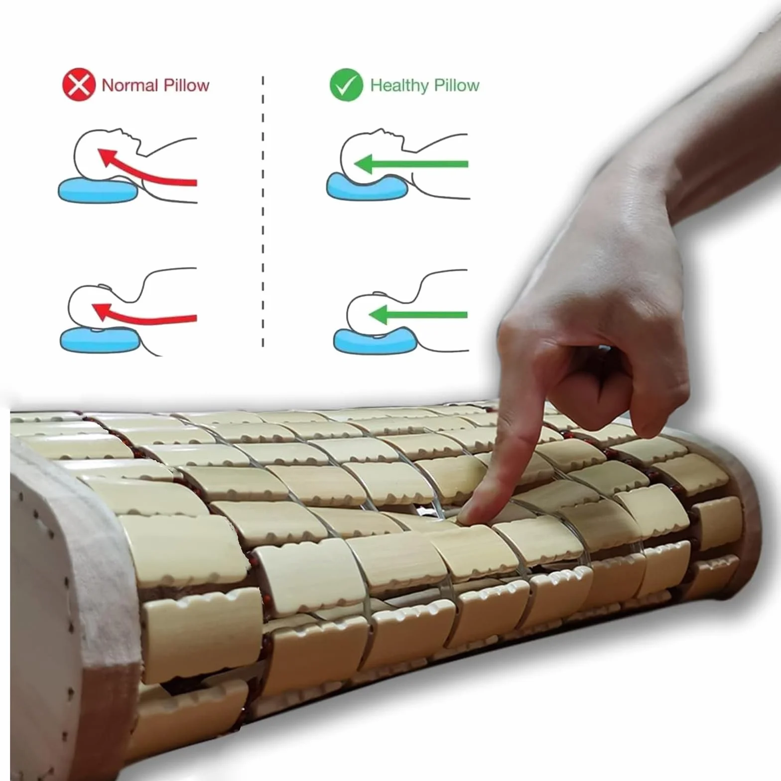 Cuscino poggiatesta in legno di bambù per sauna, supporto per il collo, accessori sauna comfort