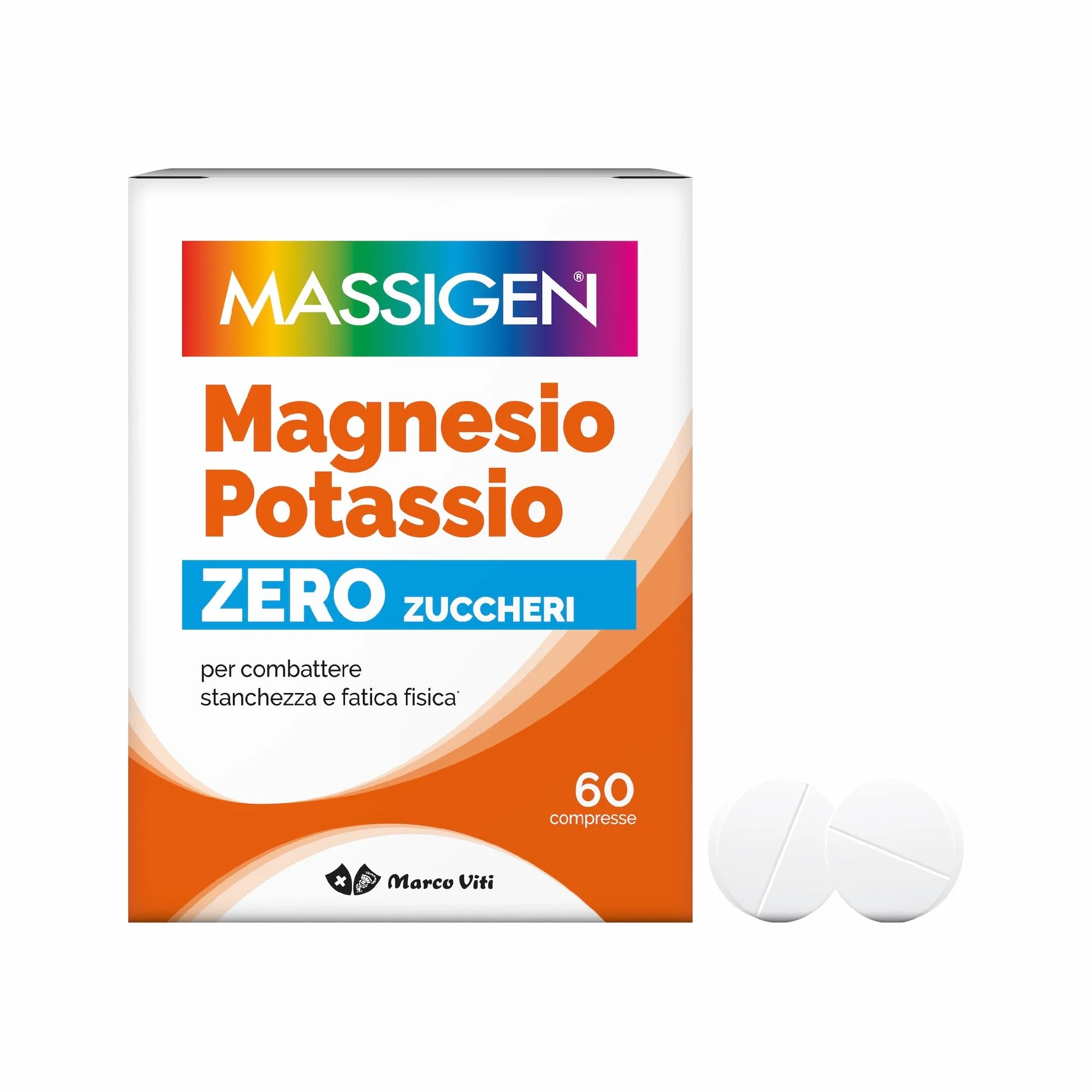Massigen Magnesio e Potassio 60 Capsule Integratore Equilibrio Elettrolitico