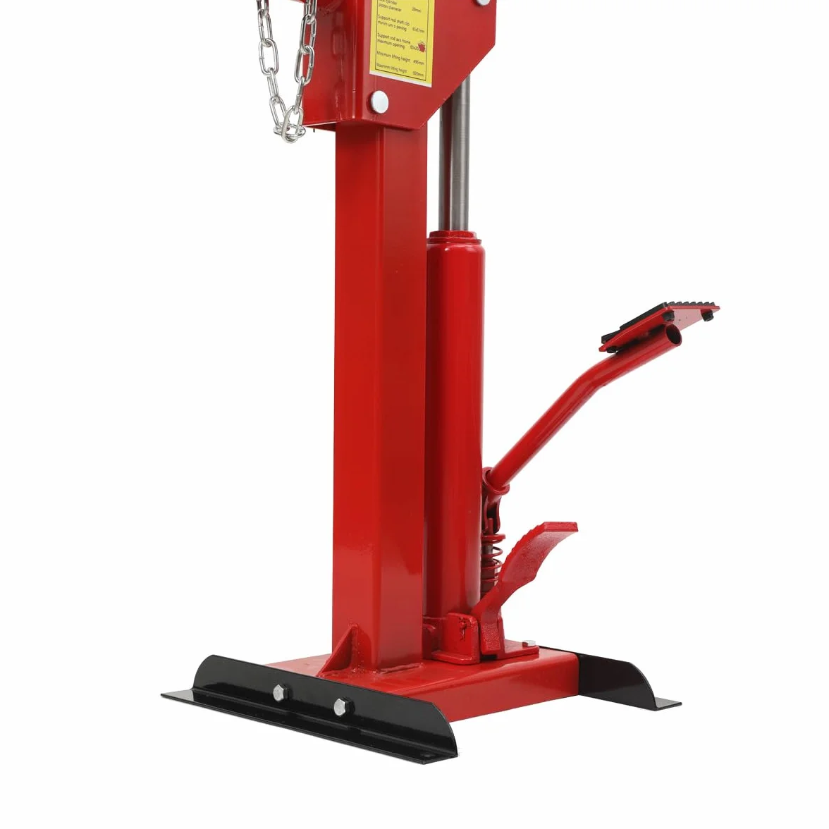 Compressore a Molla Cilindro Idraulico per Auto, SUV, Camion Leggeri, capacità Fino a 3 Tonnellate, Altezza Regolabile (495-820mm), Design con Pedale, Tenditore Idraulico Sicuro e Stabile