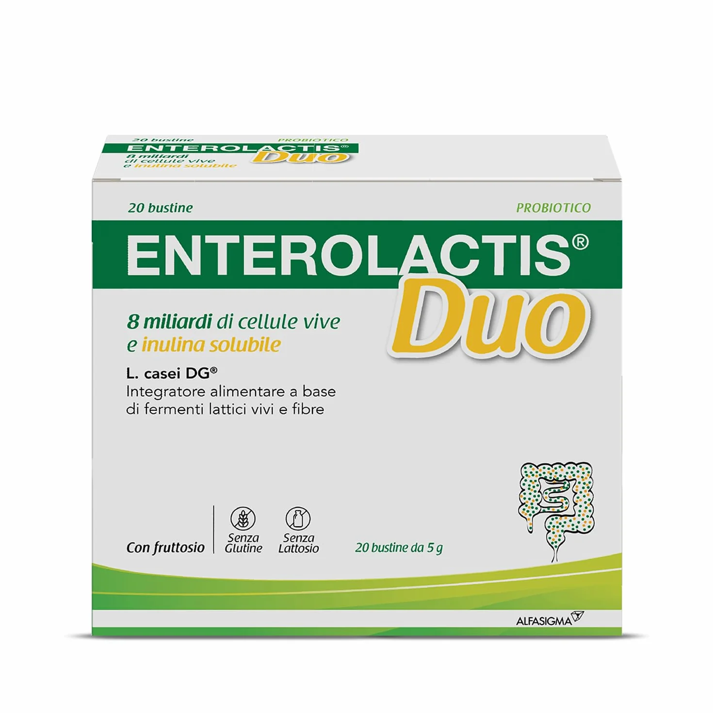 Enterolactis Duo 20 bustine solubili probiotico equilibrio intestinale