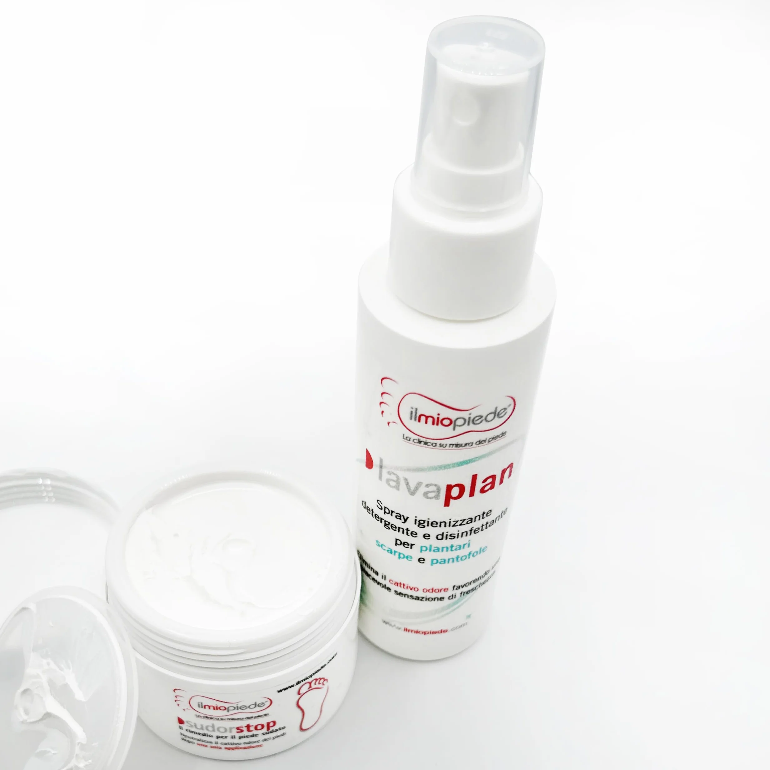 ODORSTOP LAVAPLAN + SUDORSTOP Spray igienizzante scarpe e Crema antisudore piedi Confezione Risparmio