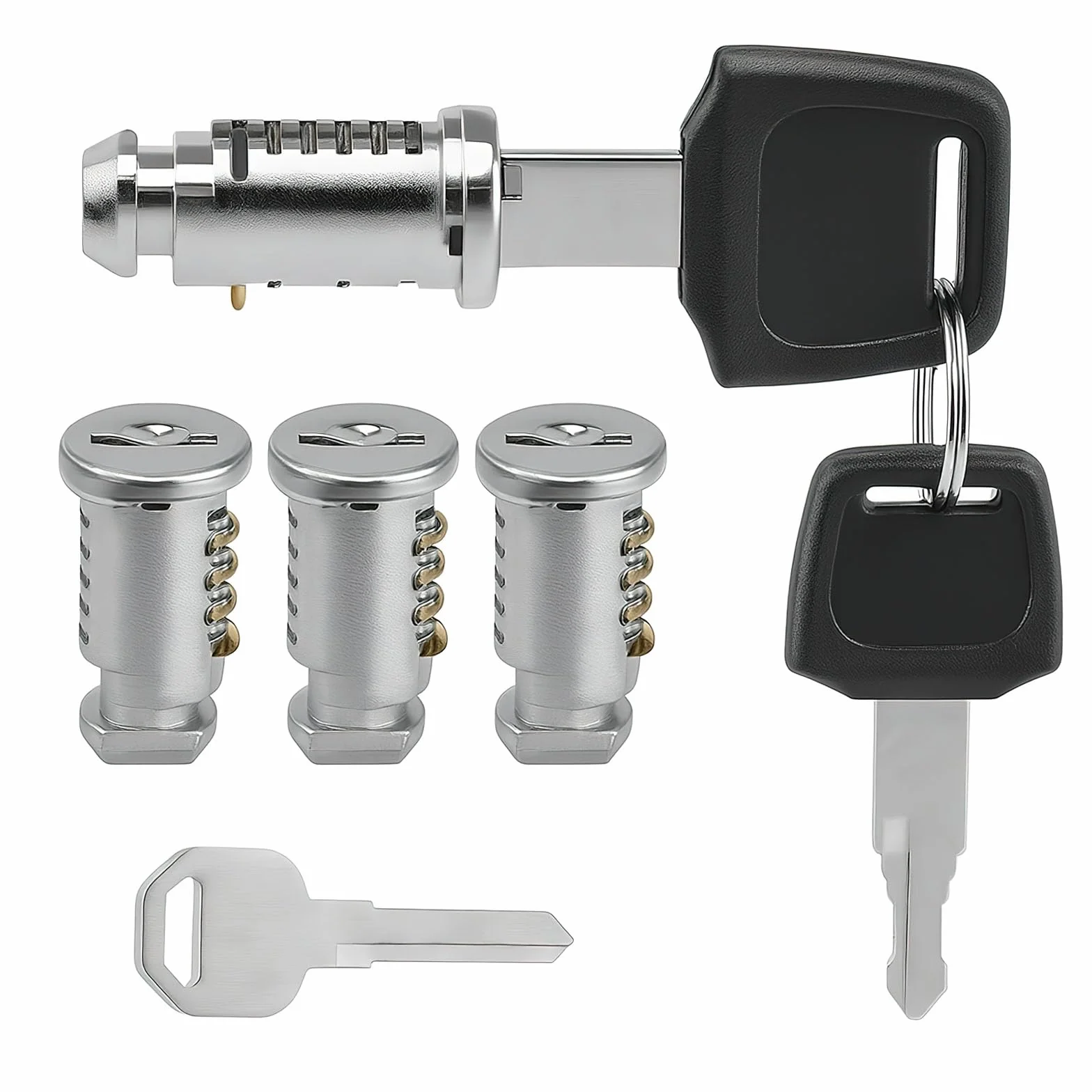 4 Cilindri di Bloccaggio per Box da Tetto per Portabici Thule, Chiave e Cilindro di Bloccaggio per Box da Tetto Thule, Accessori per Portabici, Portapacchi con Chiave di Riserva