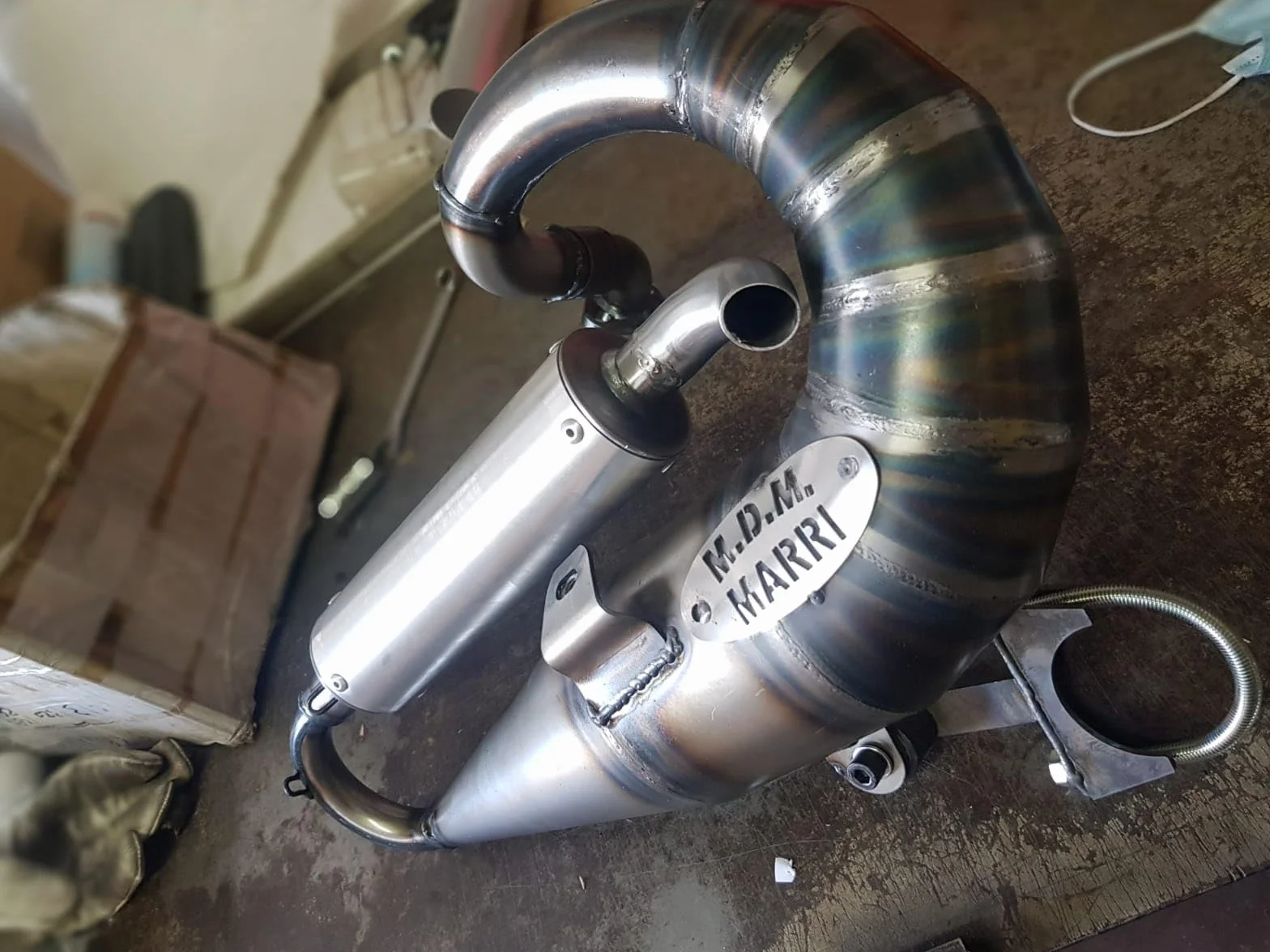 Marmitta espansione per vespe HP/PK Corsalunga PAYPER K2 EVO PK 130-132-135 c.c.
