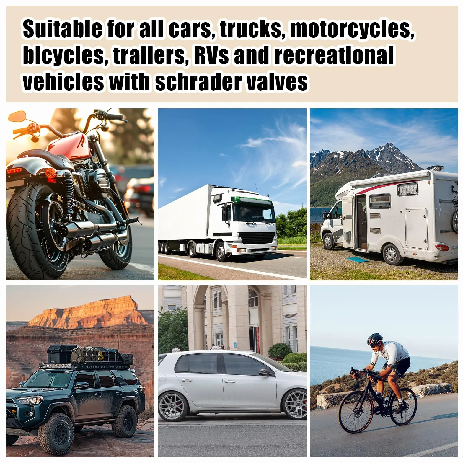 Adattatori Pneumatici Ottone 39mm 50mm Gonfiaggio Universale Auto Camion Moto Bicicletta