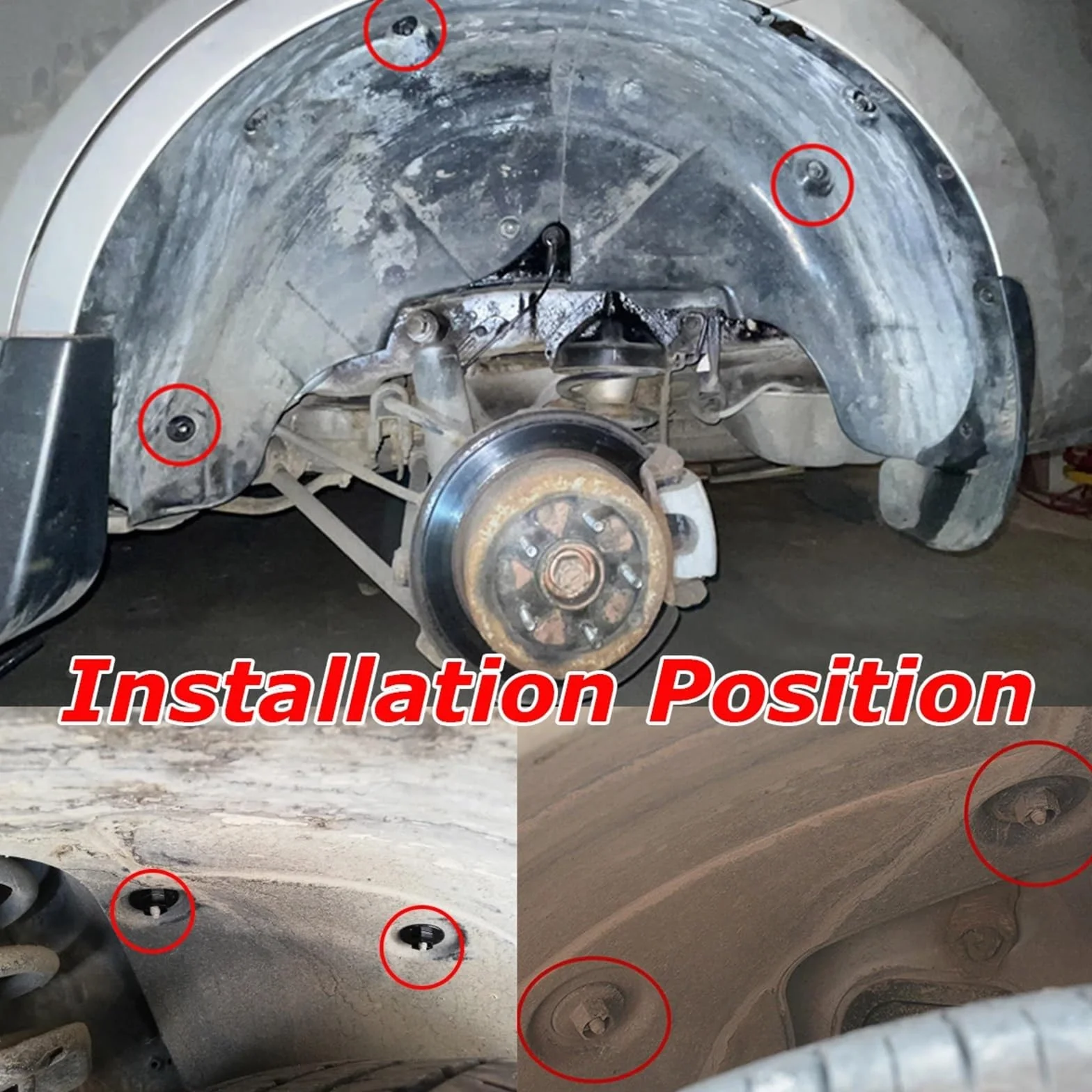 20 Clip Dado for paraspruzzi for Rivestimento passaruota, compatibili for Hyundai Elantra Tucson Santa Fe Solaris Kia Sedona Soul Optima Cadenza 8414526000