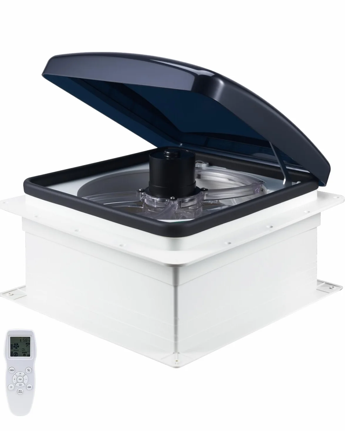 VEVOR Camper Ventilatore di Sfiato da 35,6 cm 12V 10 Velocità Telecomando Motore CC