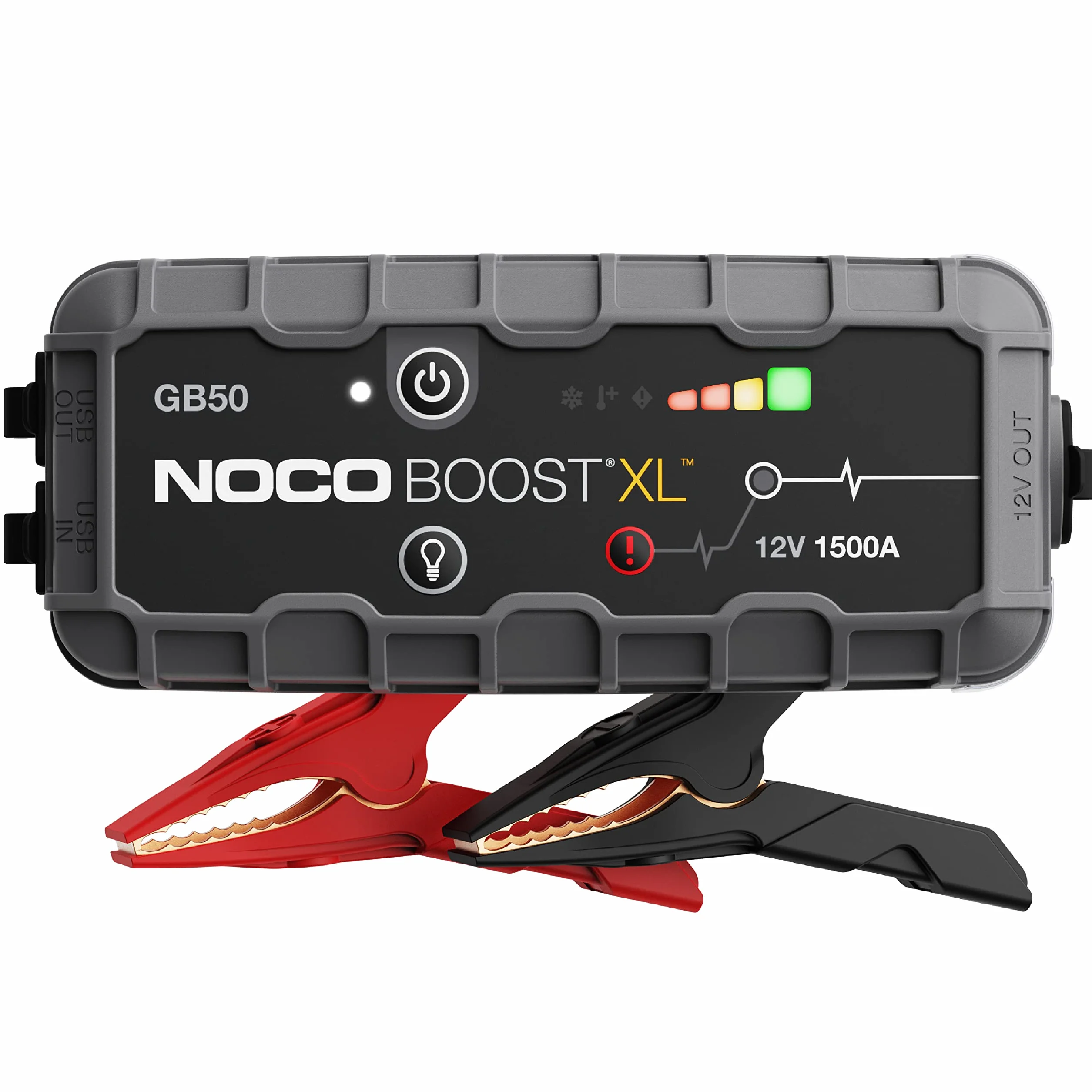 NOCO Boost GB50: Avviatore di Emergenza UltraSafe 1500A – Booster Batteria al Litio 12V, Caricabatteria Portatile Power Bank e Cavi Avviamento – Per Motori Benzina fino a 7.0L e Diesel fino a 4.5L