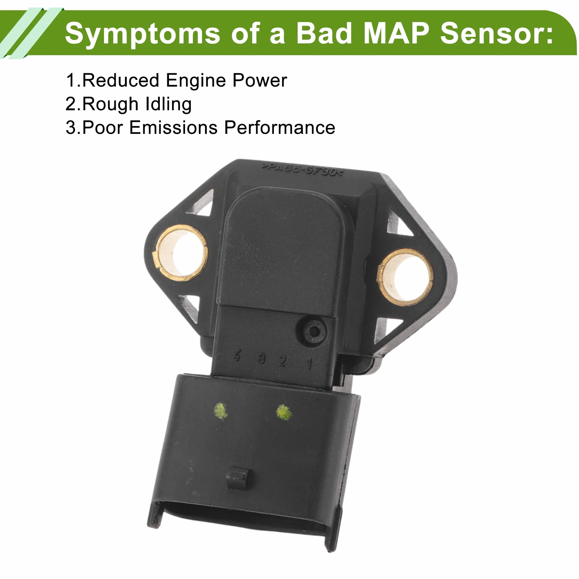 Collettore Assoluto Pressione Mappa Sensore per Land Rover Discovery M k Ii 2.5 Td5 4x4 1998-2004 No.99455421/100640/0281002205/Mhk100640/45962048 1 pezzo