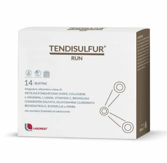 Laborest Tendisulfur Run 14 bustine Metilsulfonilmetano (MSM) Mantenimento tendini movimento muscolare