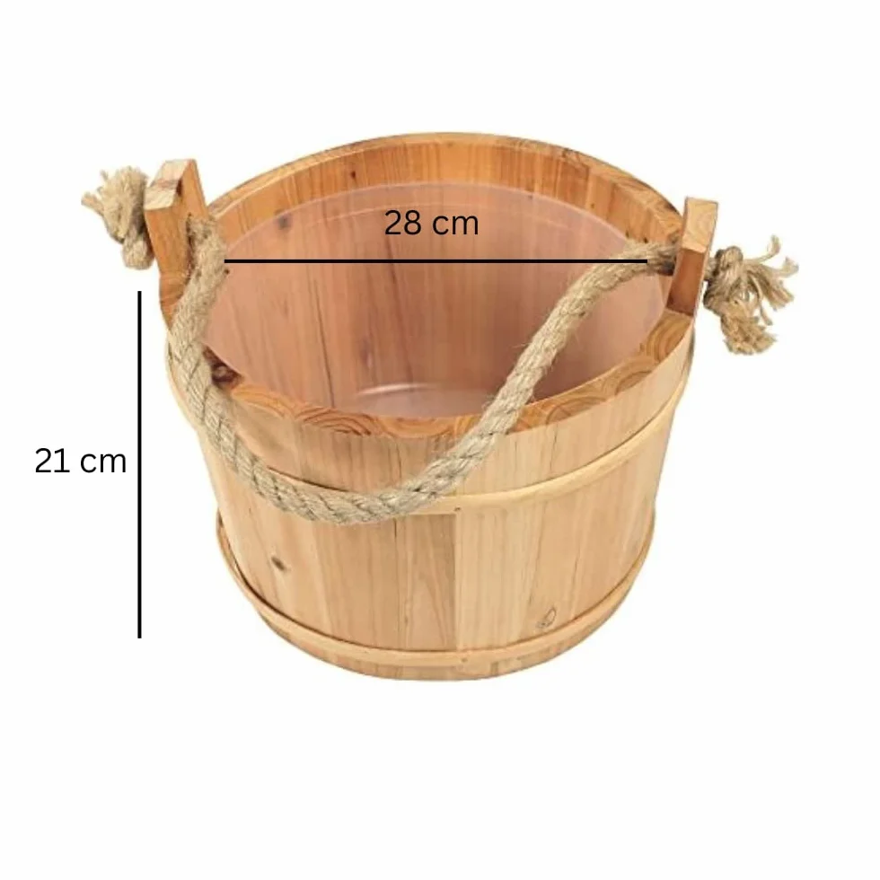Croll & Denecke Secchiello per sauna in legno 28 cm