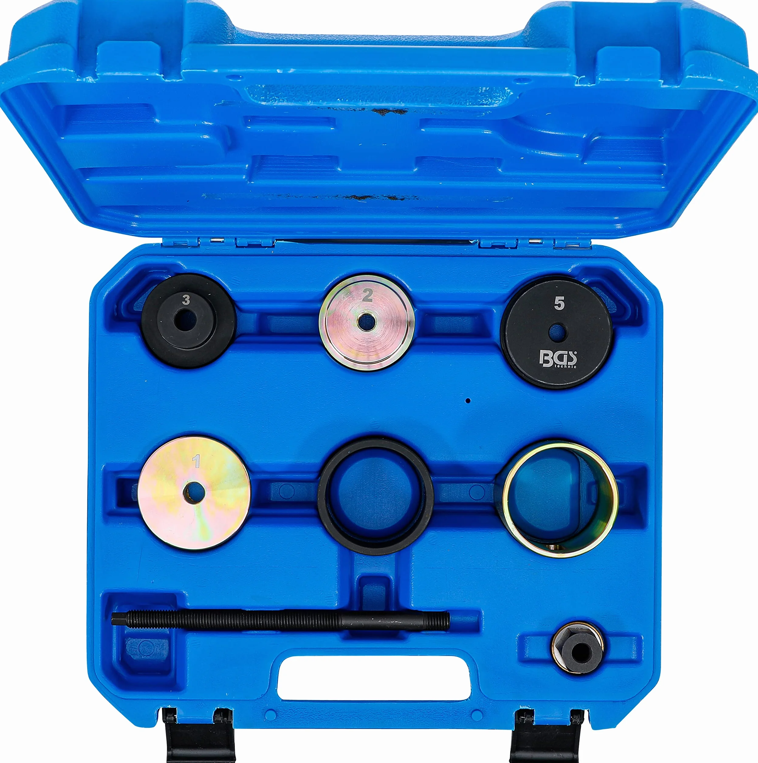 BGS 74269 Set di attrezzi per boccole in gomma per differenziale BMW 5 6 7 F01 F02 F04 F06 F07 F10-F13 F18