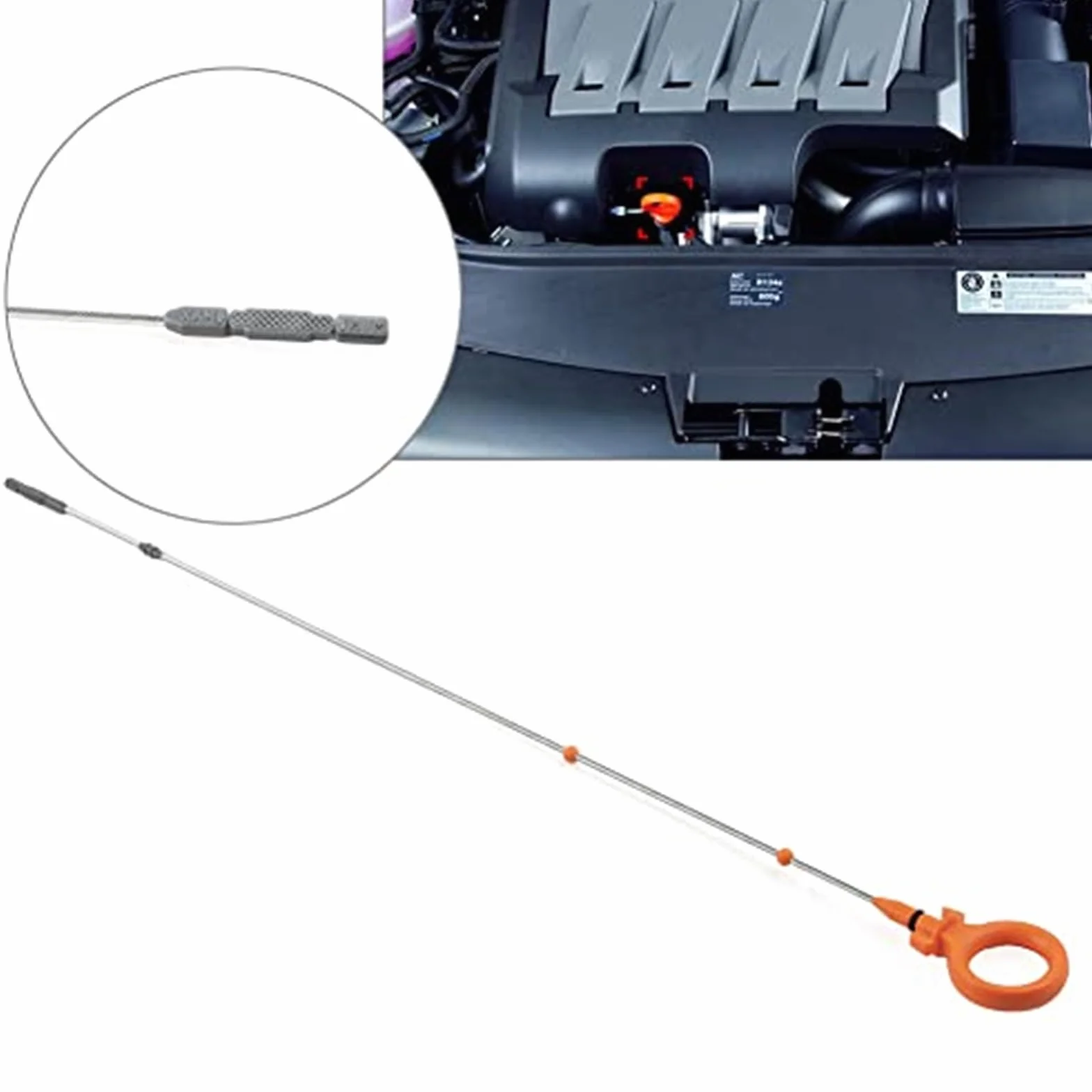 Indicatore astina di livello olio motore 06F115611E, for VW, for Golf, Variant (2004-2007), for VW, for Golf, Plus (2005-2009), for VW, for Golf, R32/per GTI/Coniglio Astina di livello dell'ol