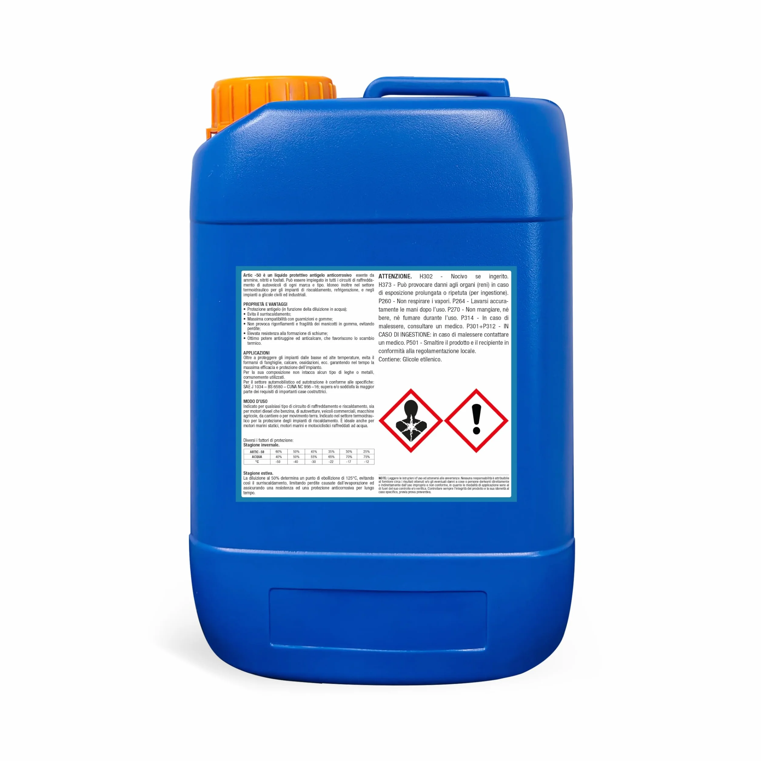 Artic -50 Antigelo Protettivo Anticorrosivo Concentrato 6 kg