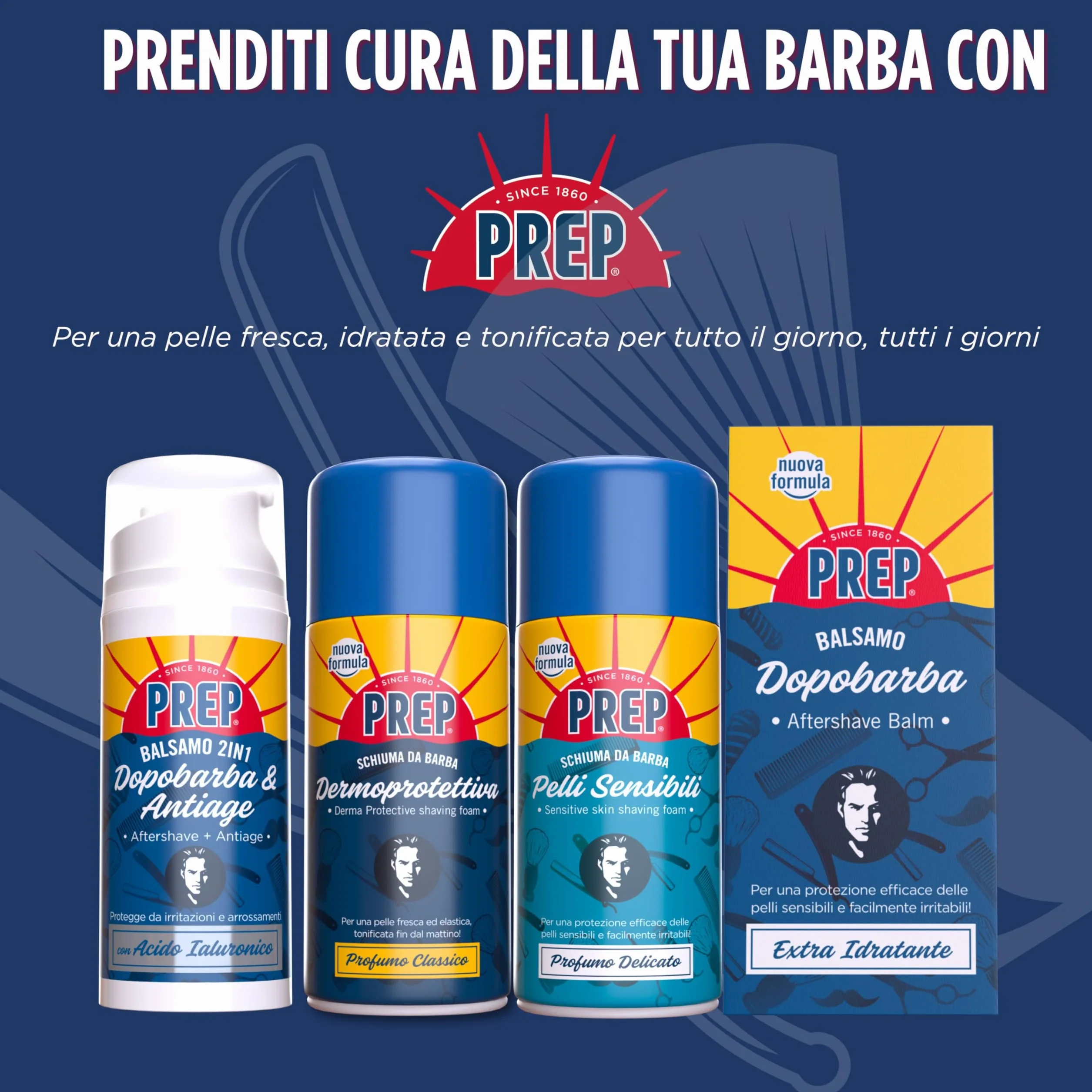 Balsamo Dopobarba Extra Idratante 75ml Per Pelli Sensibili Senza Alcol