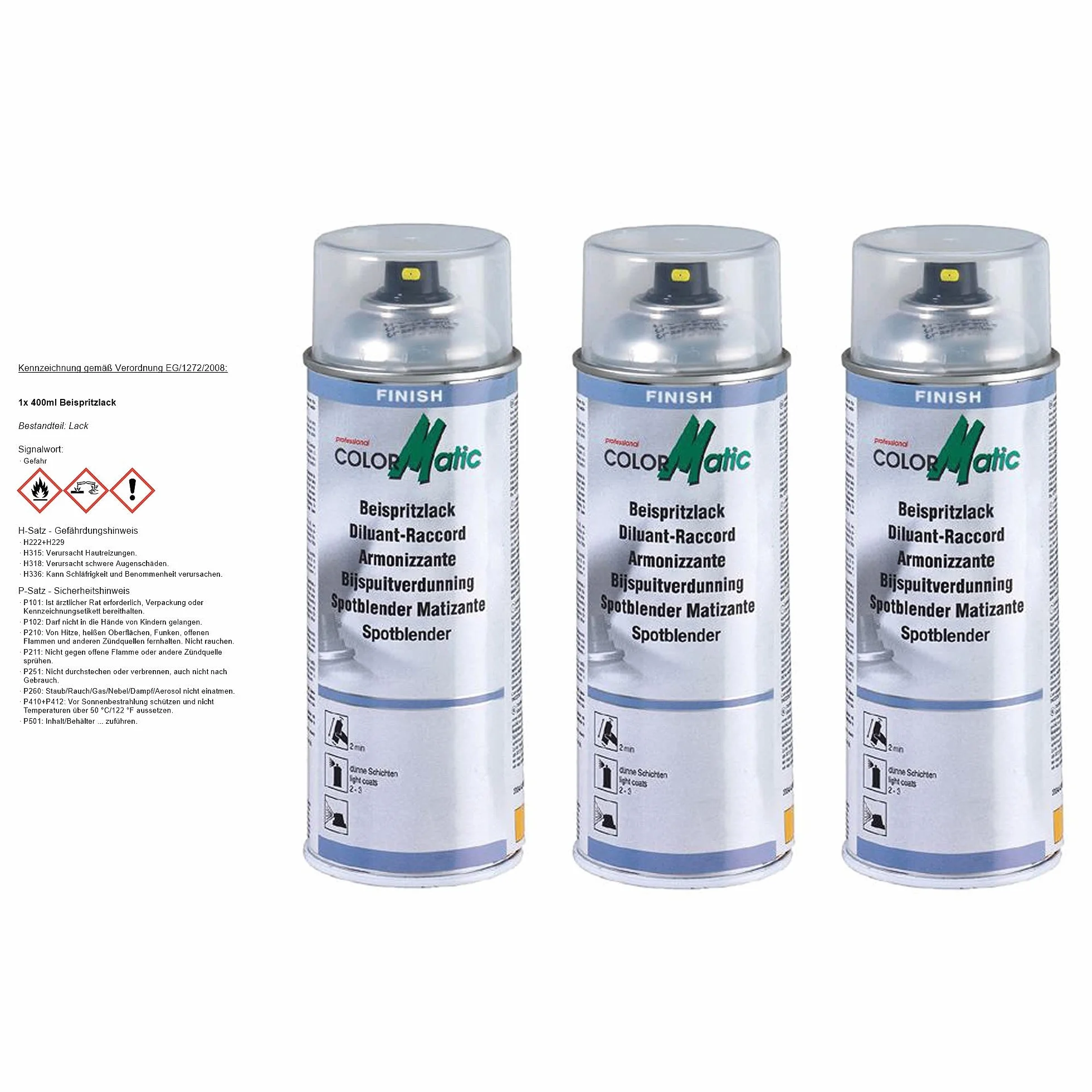 3 X Colormatic 400 ML beispritzlack