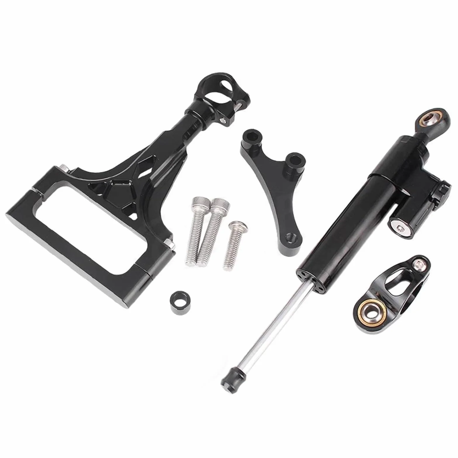 Moto Ammortizzatore Di Sterzo Stabilizzatore Controllo Sicurezza W/Staffa Per Kawasaki Z1000 Z750 2003 2004 2005 2006 2007 2008 2009