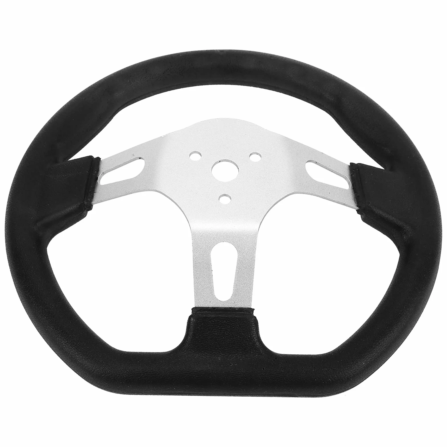 Volante Kart OffRoad 270mm Nero 3 Razze per Motori ATV Go Kart