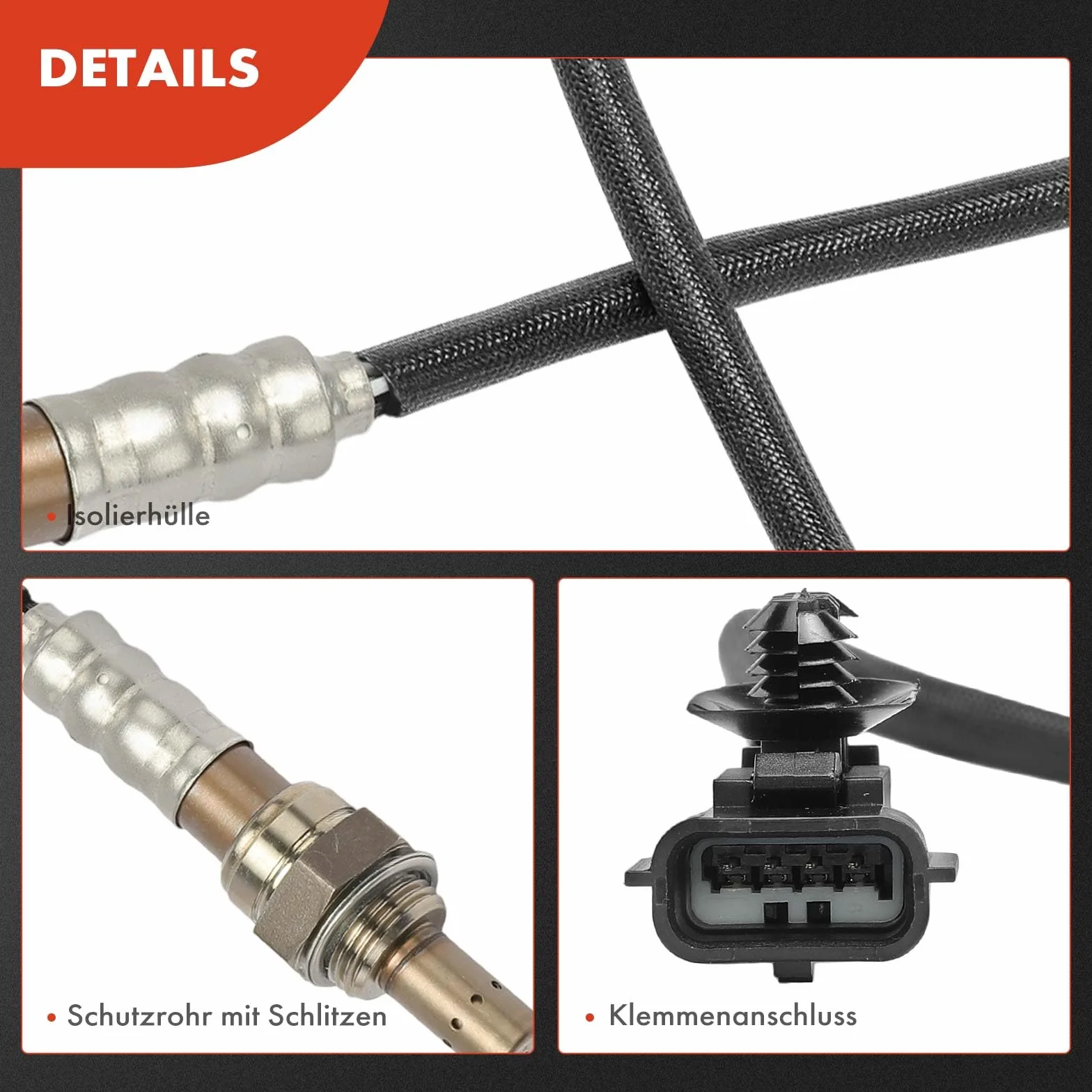 Frankberg Sonda lambda 4-Poli Compatibile Clio III 2006-2012 Kangoo 2002-2025