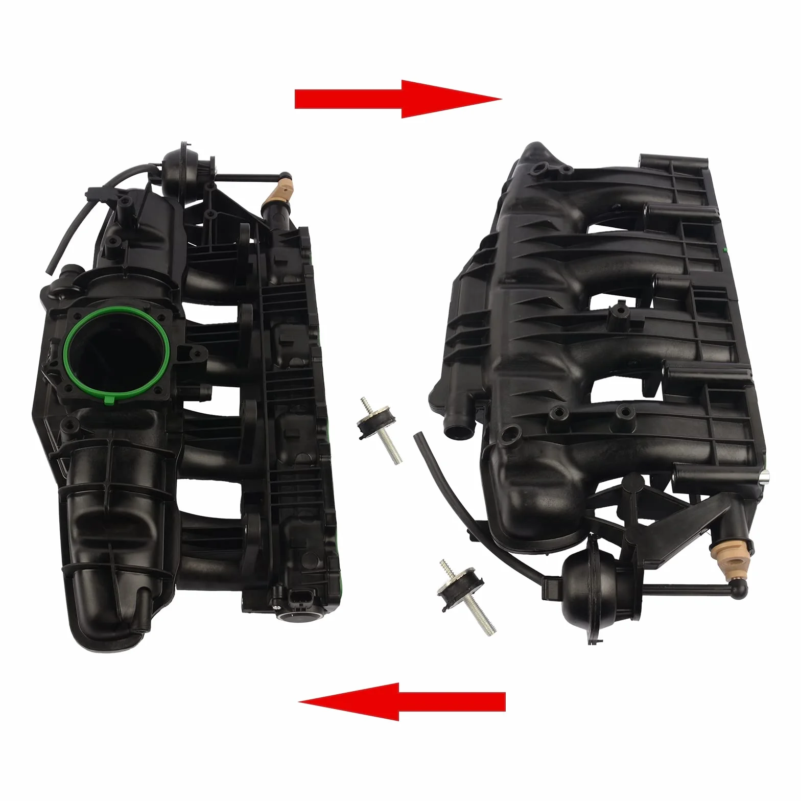 Bisenya Collettore di aspirazione con sensore 06H198211A compatibile con A4 B8 1.8 TFSI 2008-2013 CAB CABB CABD CABC CABA