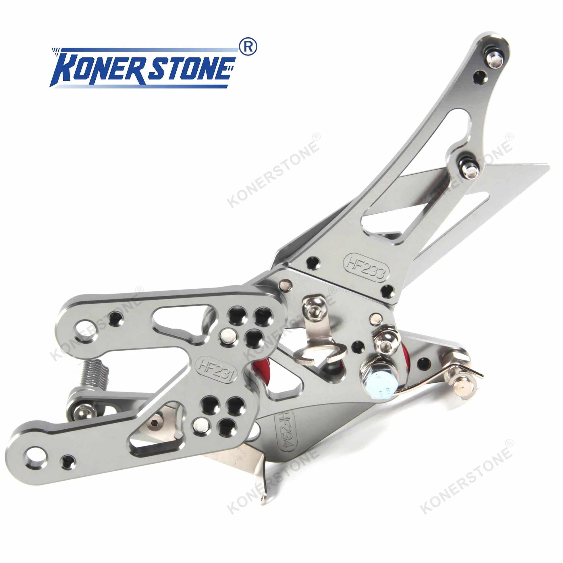 (Versione 2.0) Pedane regolabili per CBR1000RR 2004-2007/CBR600RR 2006 2003-2005 Poggiapiedi Pedane Poggiapiedi Accessori CBR 1000 RR CBR 600 RR CBR 1000RR 600RR Nero (Grigio)