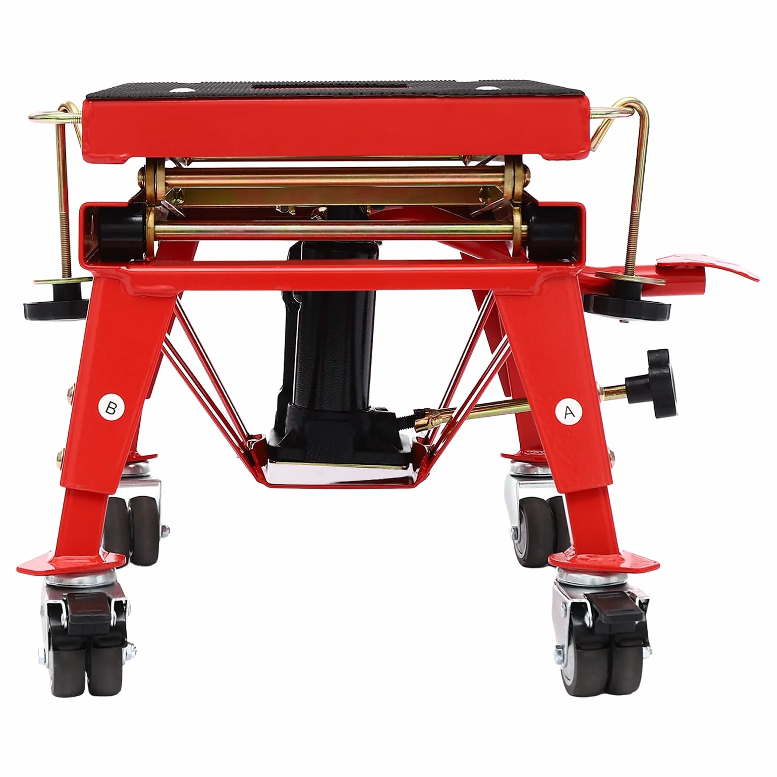 Sollevatore idraulico per moto, sollevatore a forbice, altezza regolabile, 305 – 800 mm, ruote fino a 160 kg, per officine, ATV Quads