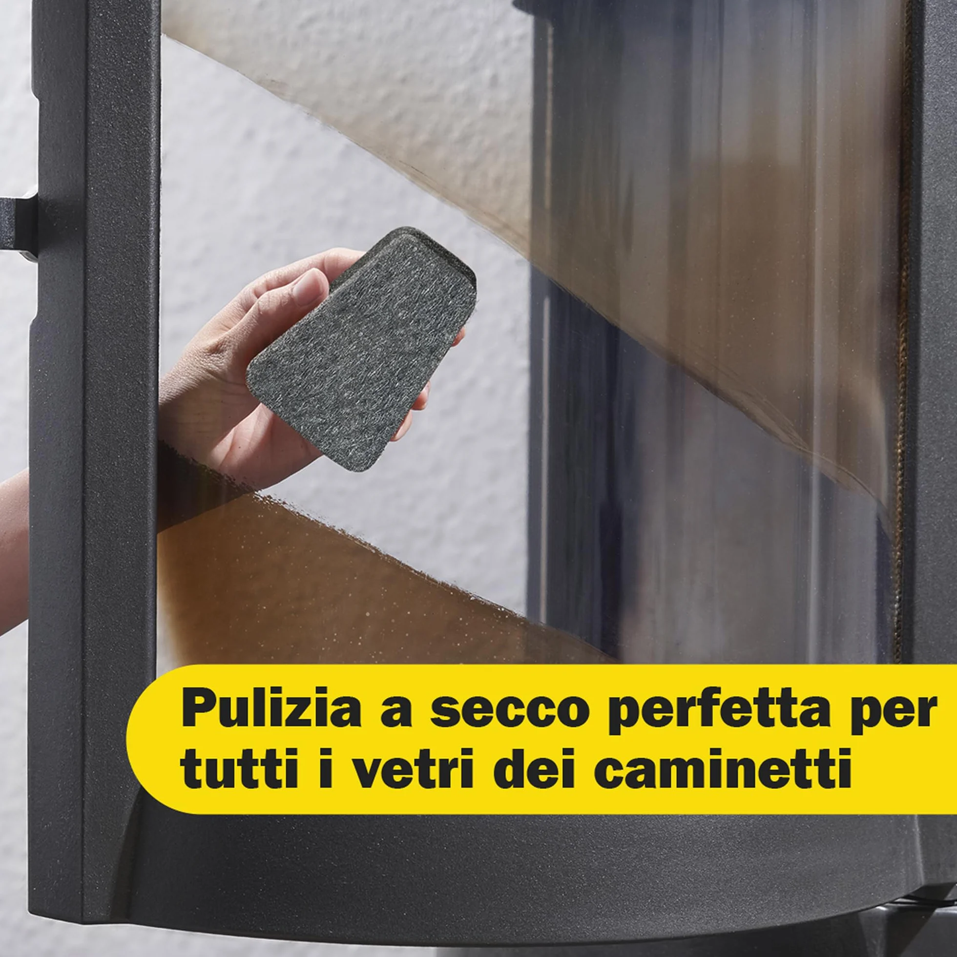 RAKSO Pulitore per vetri e caminetti e stufe Spugna 2 pezzi