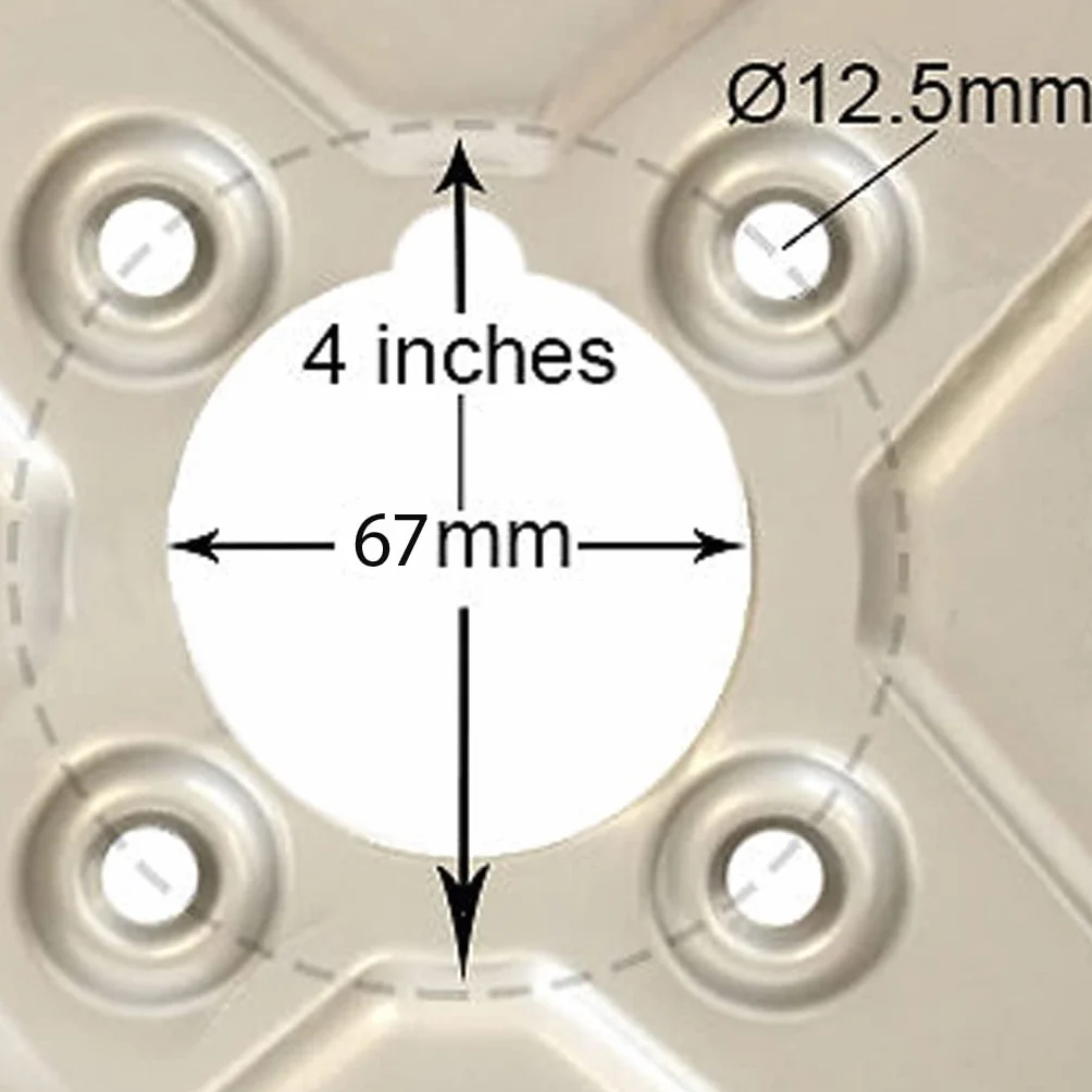 Parnells Ruote Complete per Rimorchio 20.5x8.0-10 Cerchio in Acciaio PCD 4 Pollici 4 Prigionieri 8 Strati Carico 605 kg