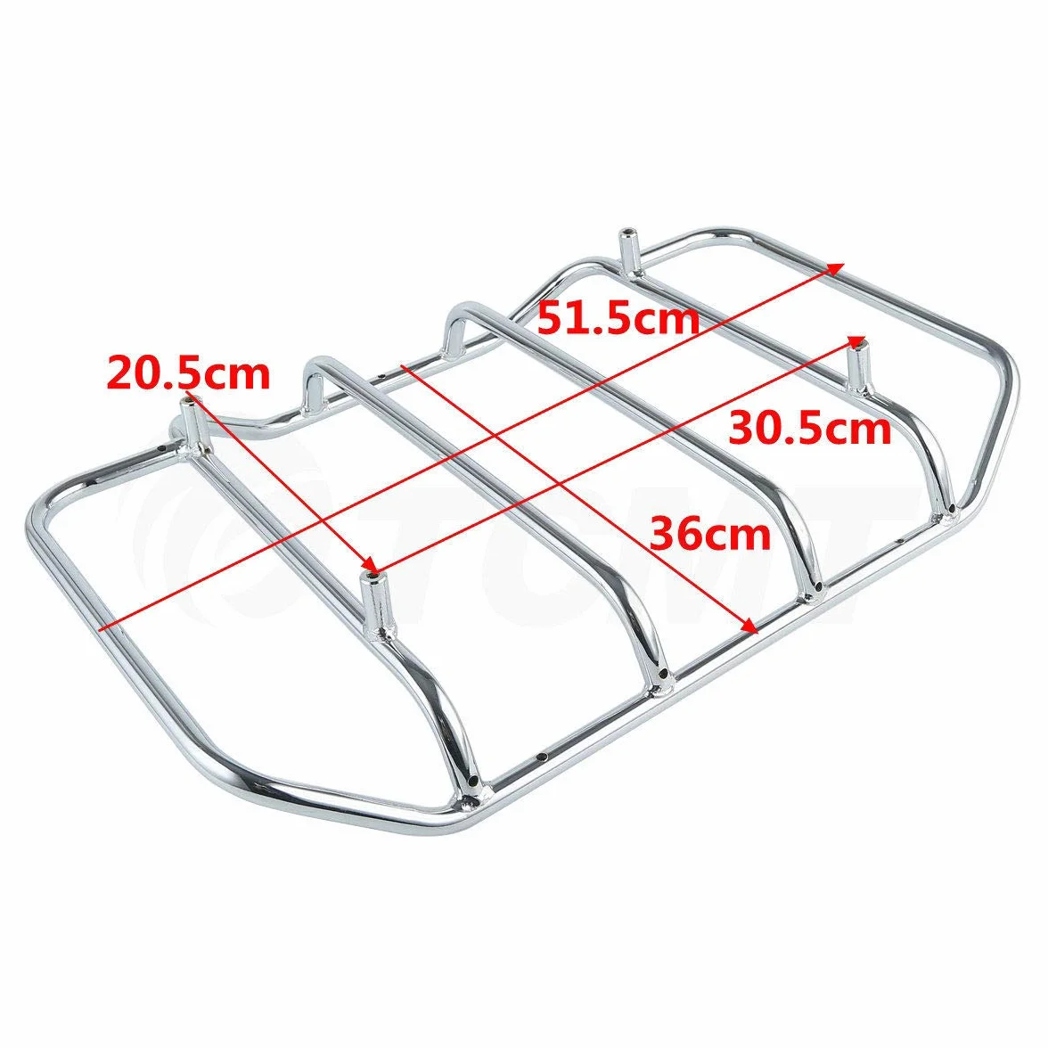 TCMT Tour Binario Portapacchi Cromo Adatto per Harley Touring Electra Street Road Glide King FLH FLHX FLTR 1984-2018
