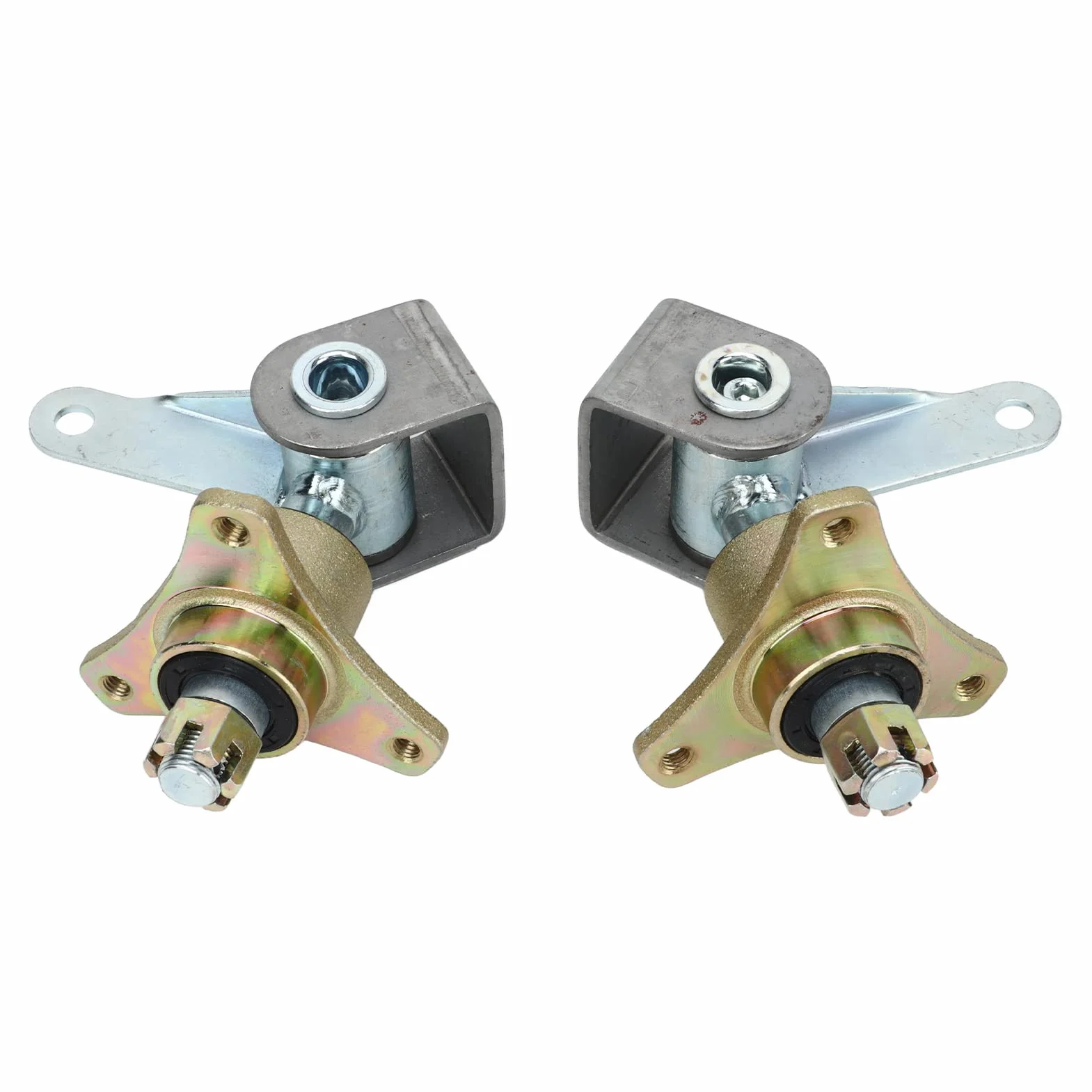 Asixxsix Perno del Fuso a snodo per Go Kart, 2 Pezzi 17mm Mozzi per Ruota Anteriore in Lega di Acciaio Perno dello sterzo per Pneumatici da 6 Pollici Quad Bike ATV Go Kart