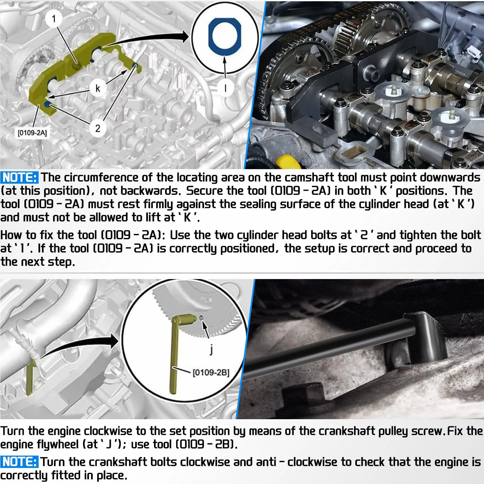 KAOLALI Kit di Strumenti per la Messa a Punto del Motore, Strumento di allineamento dell'albero a camme del Motore con Citroën Peugeot PSA Opel Toyota 1.0 1.2 VTI/VVT/GDI PureTech EB0(ZMZ)