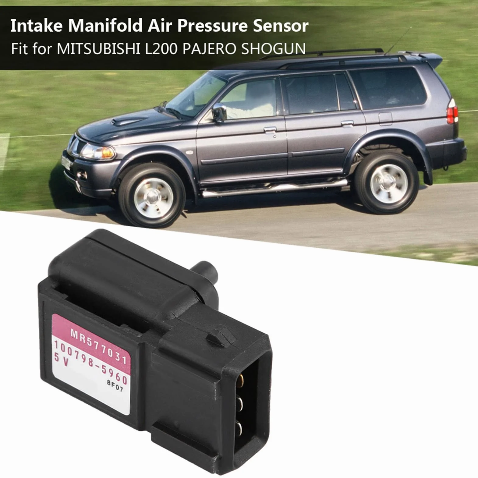 mr577031 + Sensore di pressione turbo | Sensore di pressione dell'aria nel collettore di aspirazione per L200 PAJERO II - OE MR577031