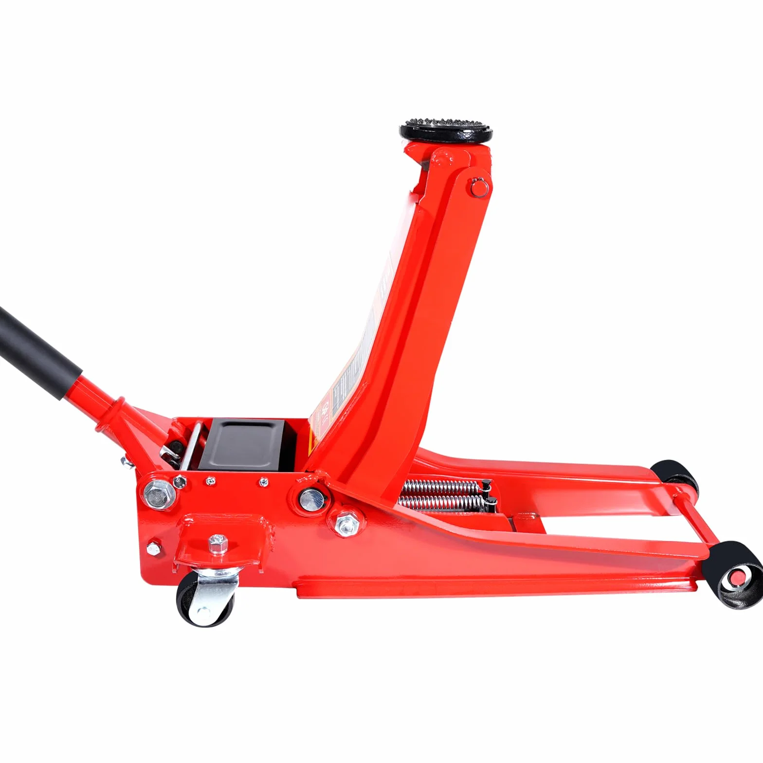 HYCHIKA Cric a carrello da corsa in acciaio,ultra basso profilo con pompa a sollevamento rapido a doppio pistone,capacità 3 tonnellate