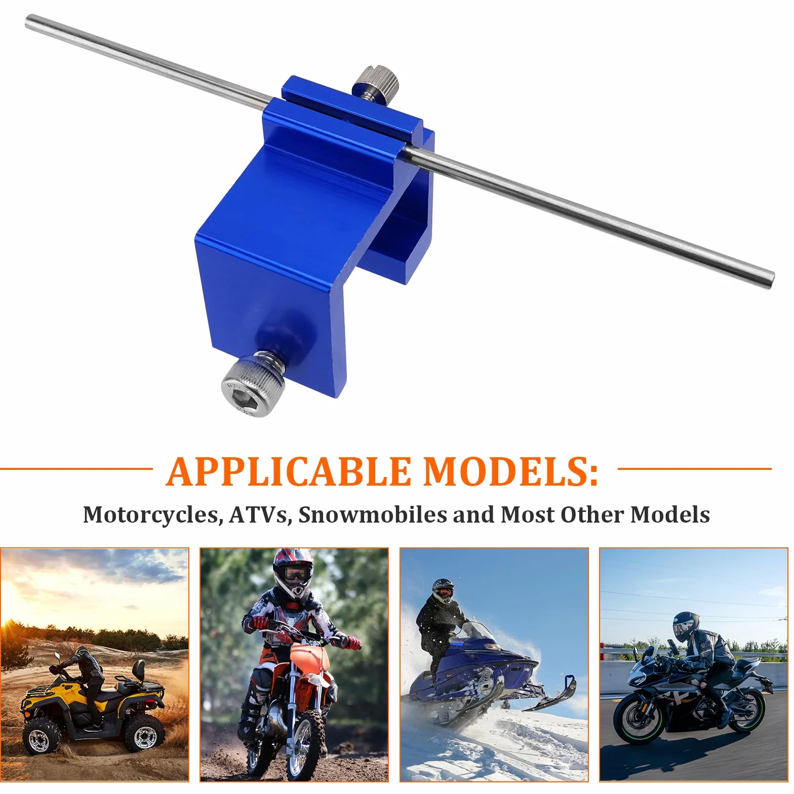 Set di attrezzi universali per allineamento catena, strumento metallico preciso per moto e ATV