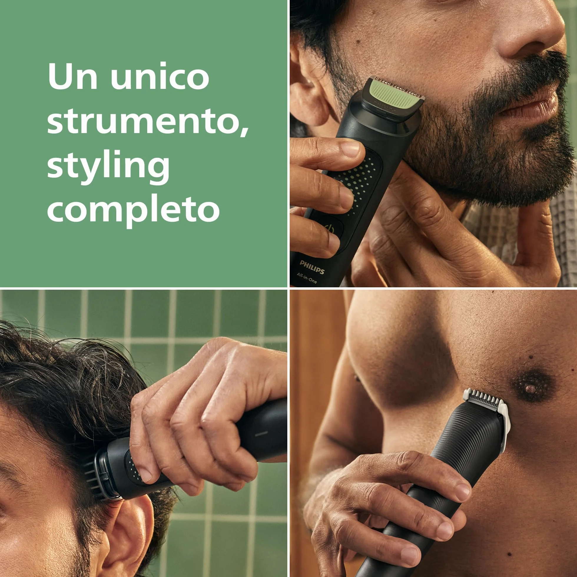 Philips Multigroom Serie 3000 9 in 1 Rifinitore Barba Capelli Corpo MG3946/15