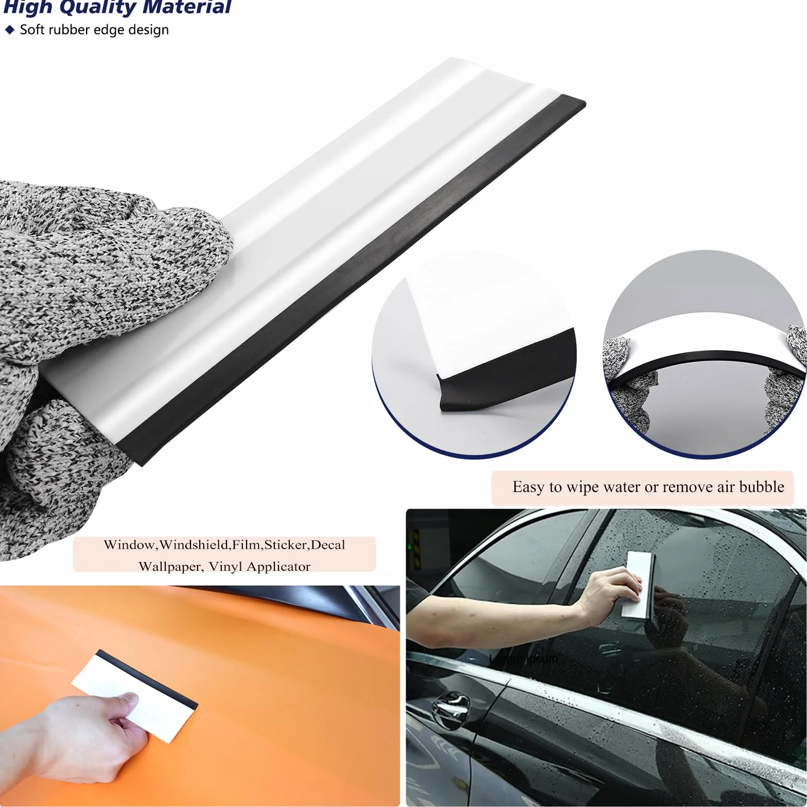 Ehdis Kit di Attrezzi per Installazione e Oscuramento Vetri Auto, Pellicola Wrapping e Carbonio