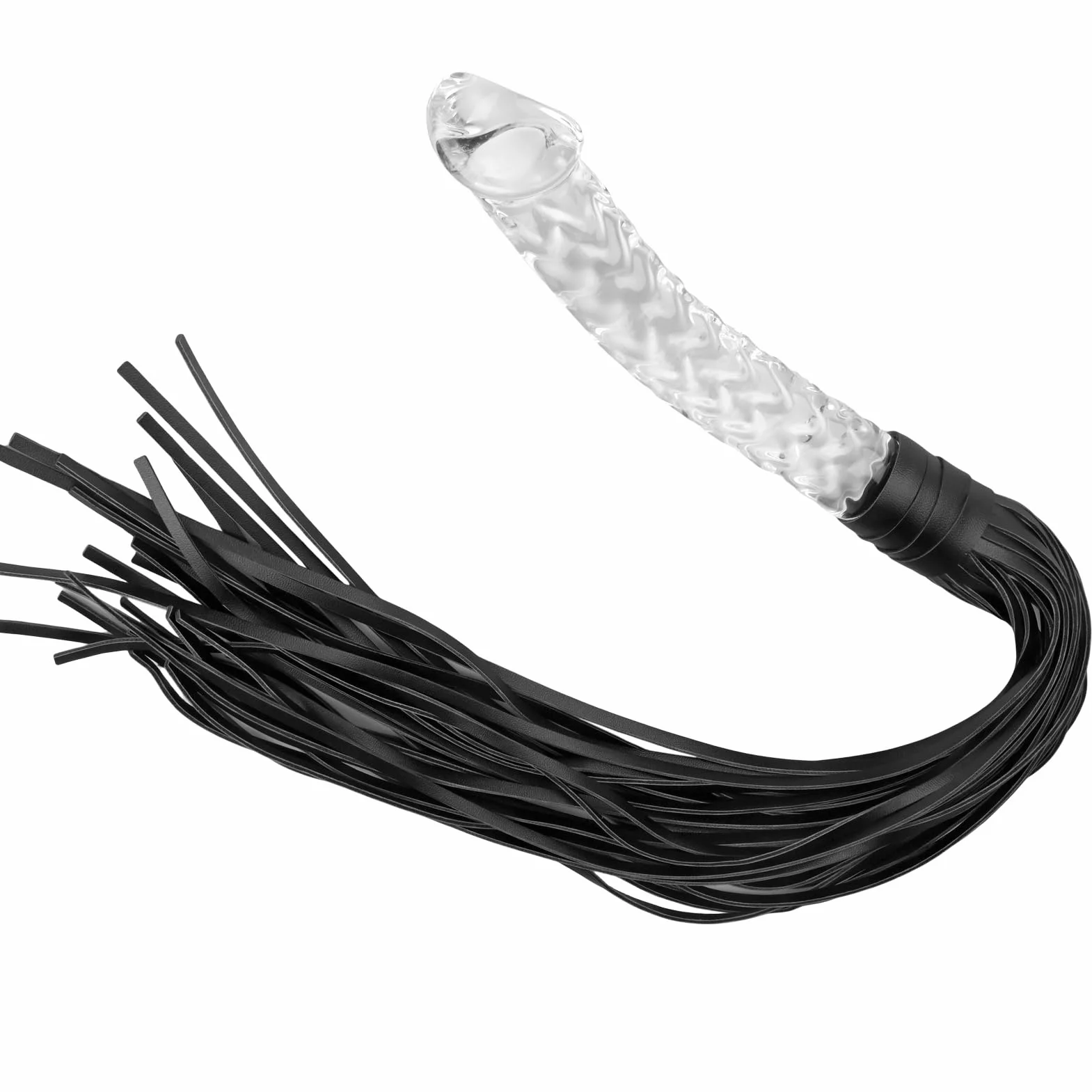 Frustino Giocattoli Erotici per Coppie, Frusta Pelle con Manico, BDSM Sex Toys per Donna Uomini