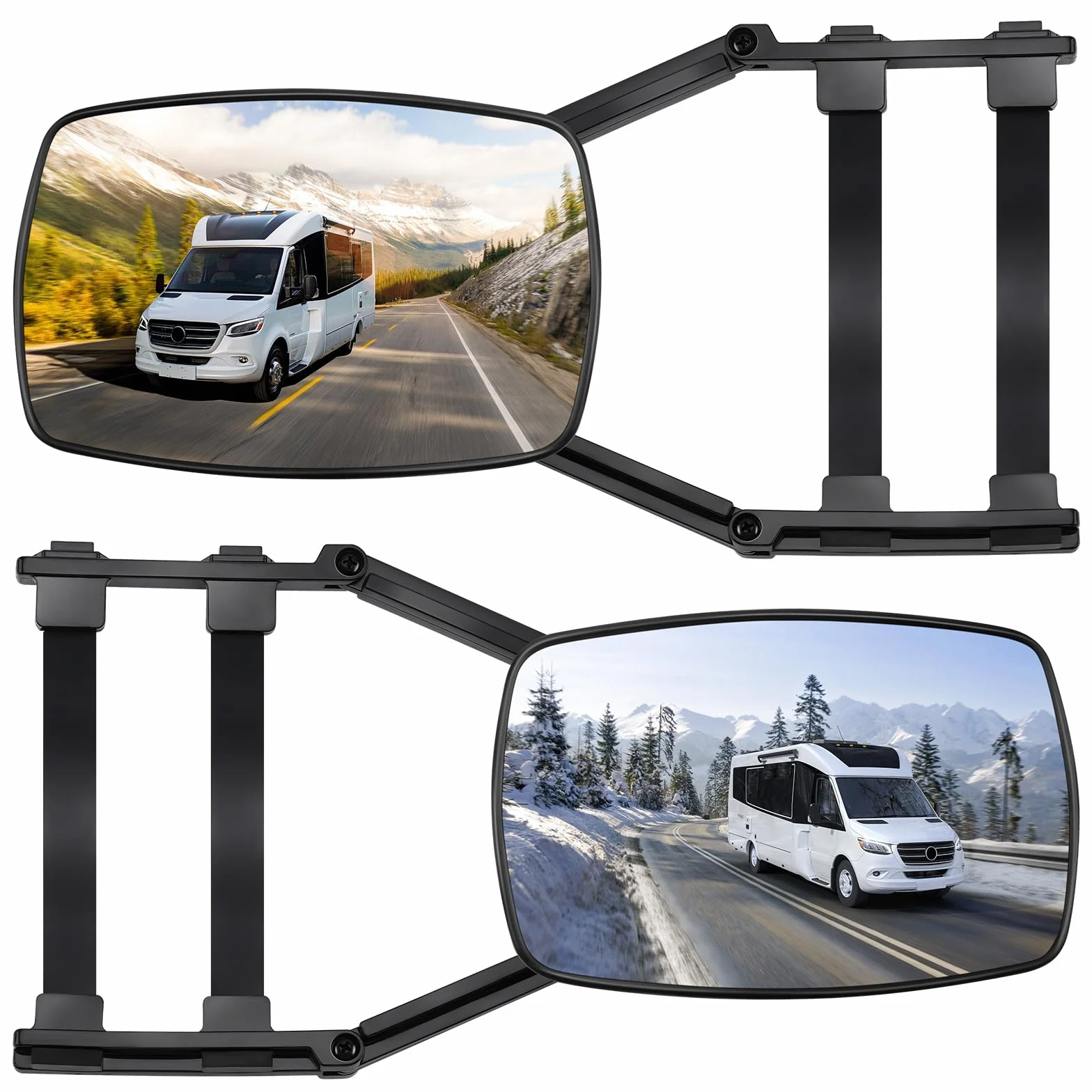 Specchi Supplementari Caravan 2 Pezzi per Roulotte e Motorhome
