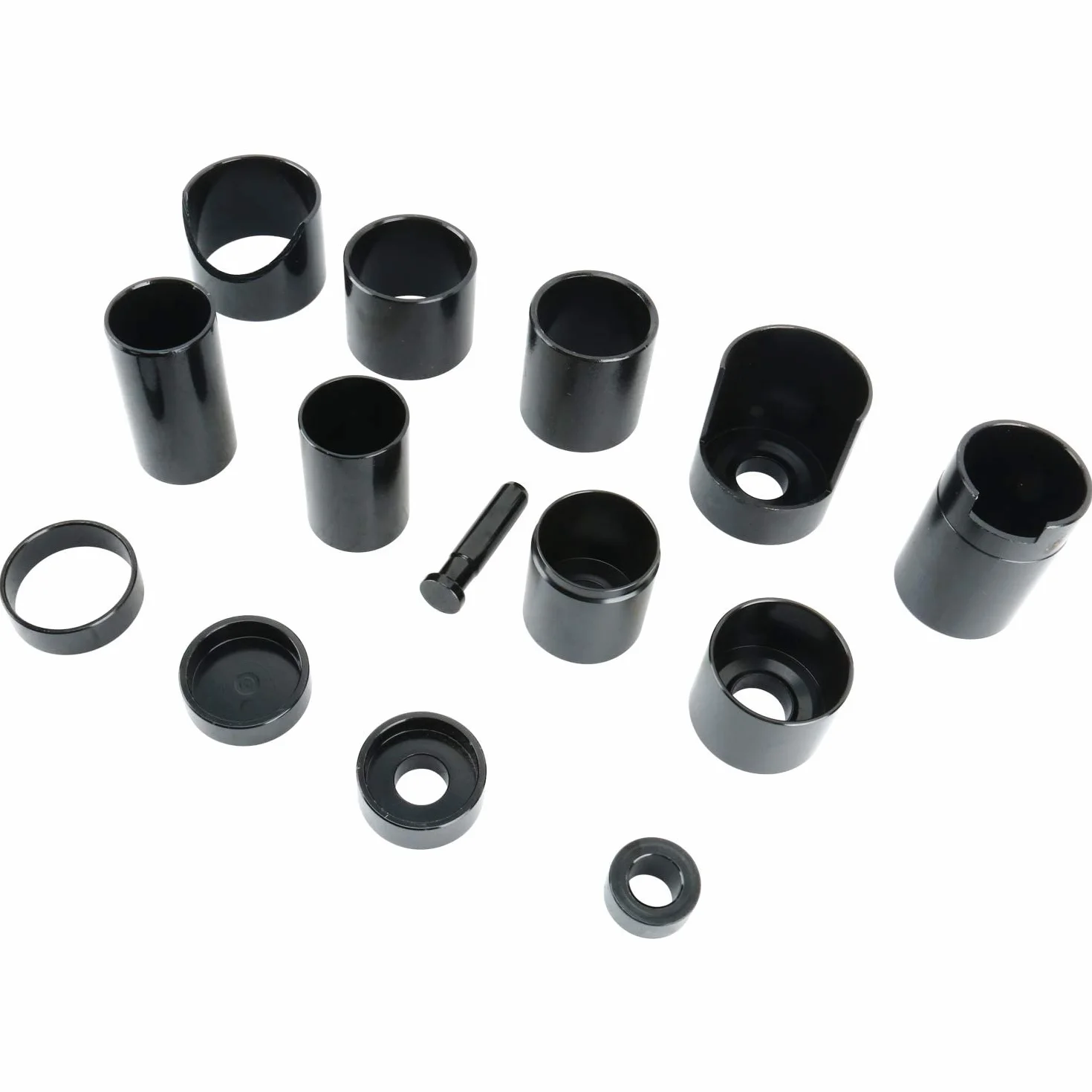FreeTec Drift Set per pressa da Officina 14 Pezzi, Accessori per Trapano, Adattatore per Giunti sferici