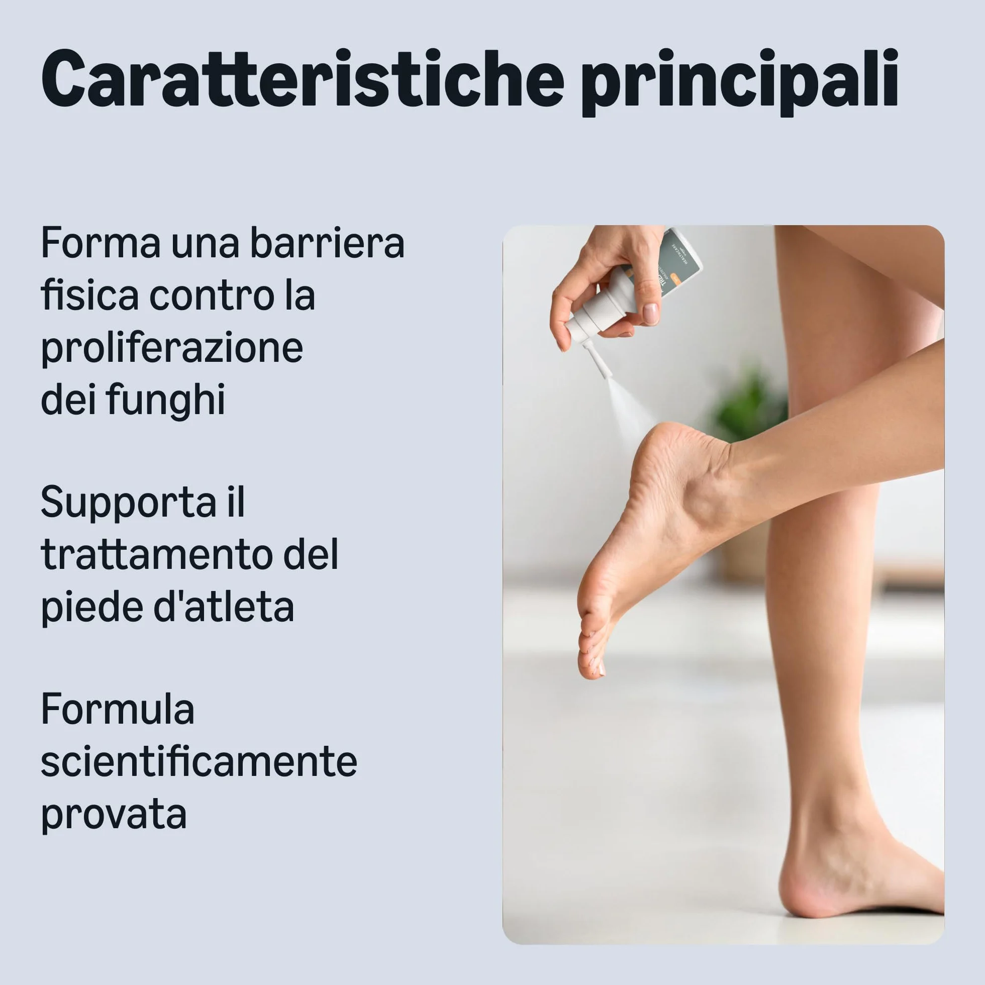 Amazon Spruzzare per il trattamento del piede d'atleta, Senza Profumazione 50ml