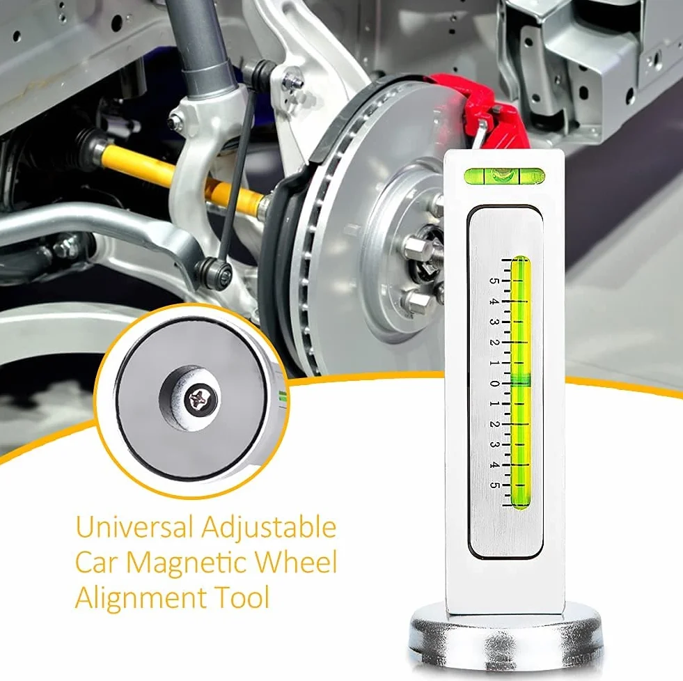 Elerose Feeler Gauge Magnetometro Universale Regolabile Auto Allineamento Ruota