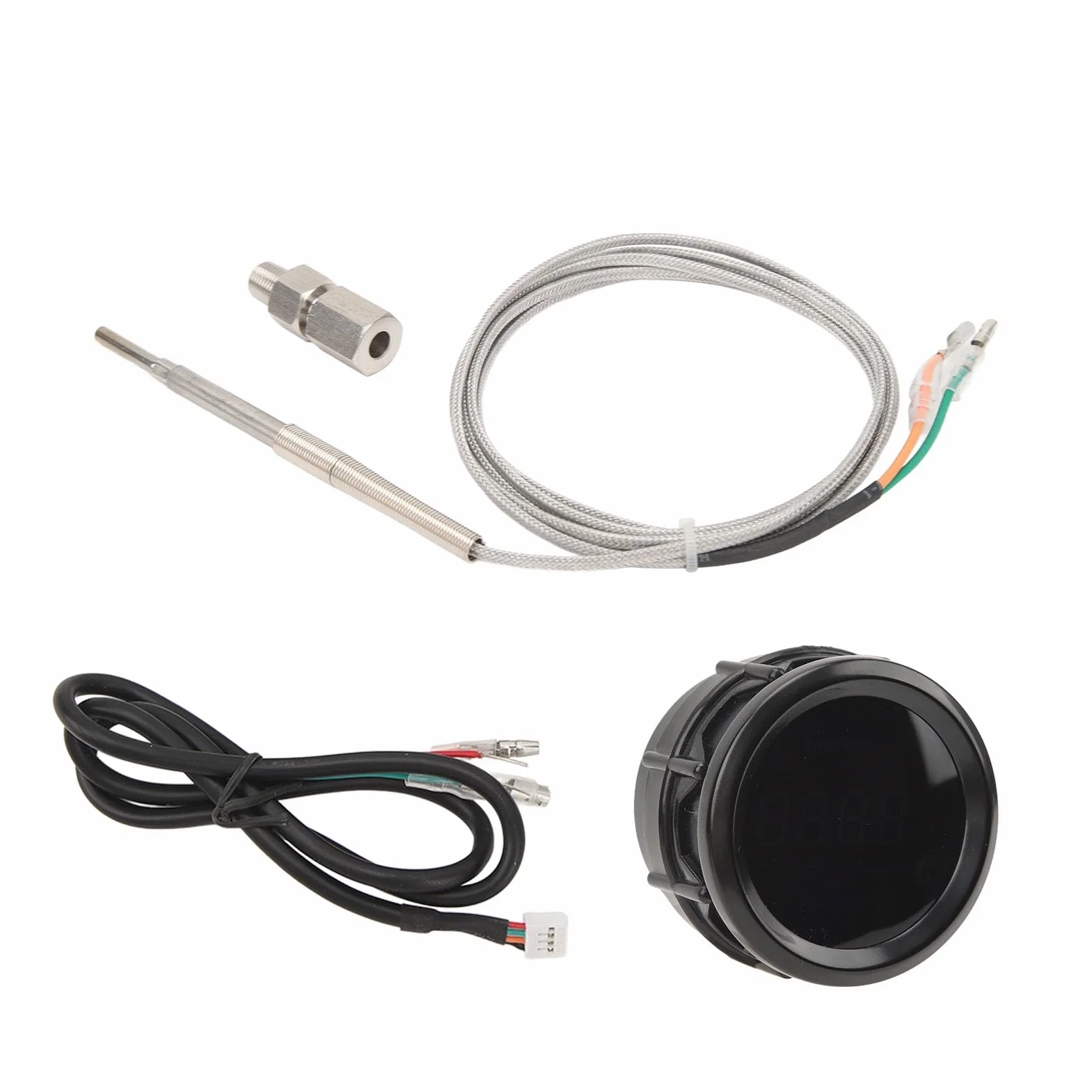 Indicatore di Temperatura del Gas di Scarico Indicatore EGT con Sensore Ad Alta Precisione Universale Adatto 52mm 12V per Auto