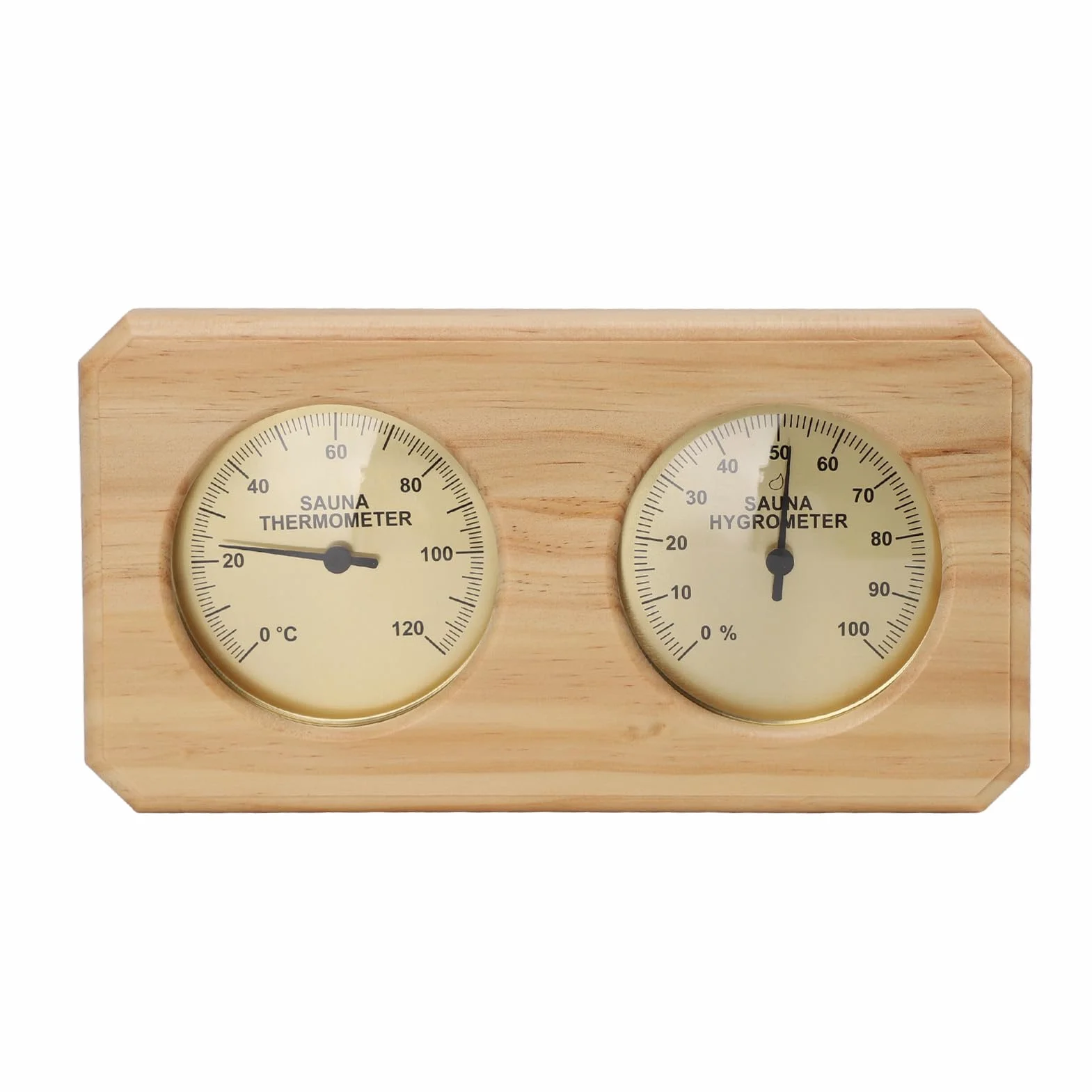Termometro da sauna a parete igrometro legno 2 in 1 misuratore temperatura umidità