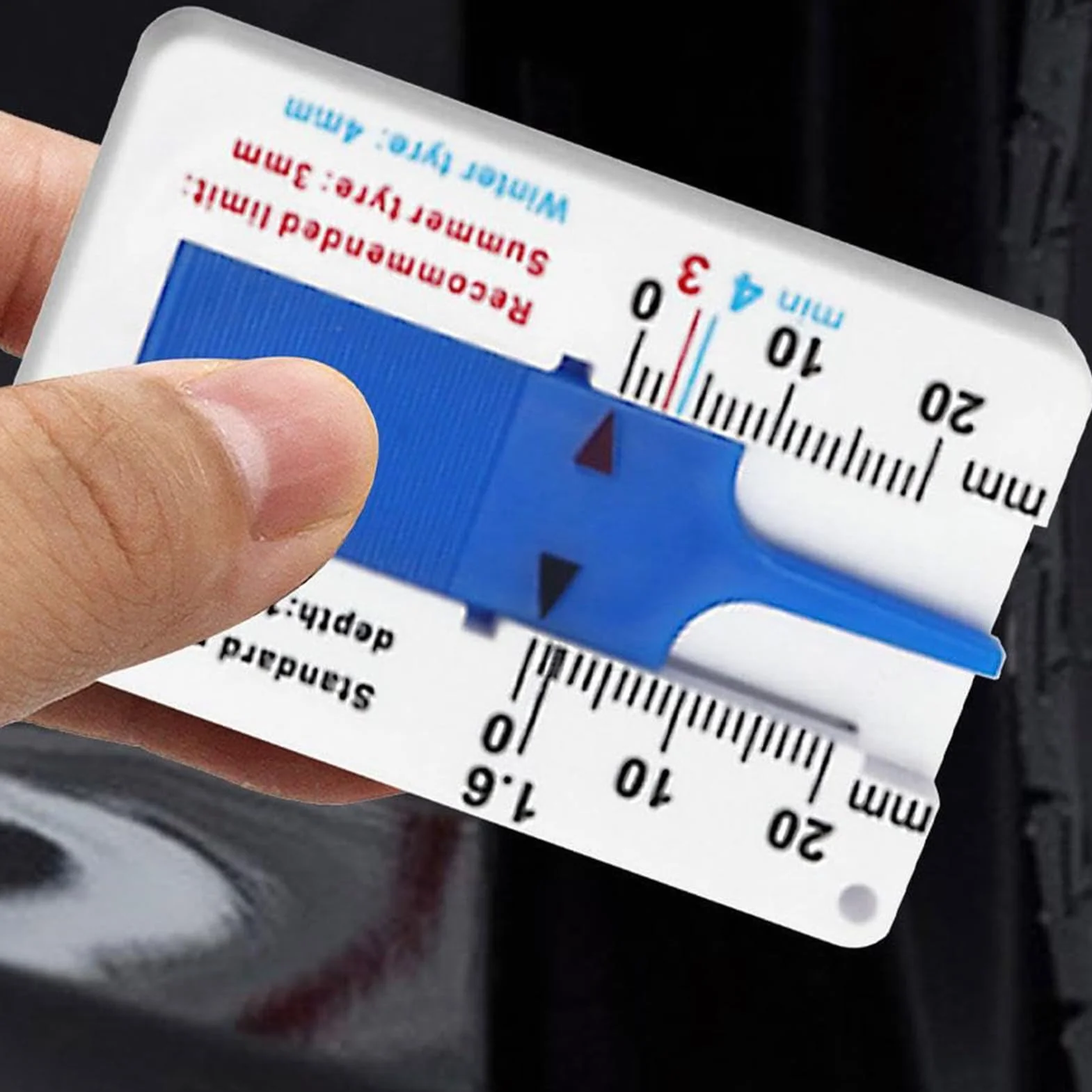 Misuratore di profondità dei pneumatici 0-20 mm Tester battistrada preciso