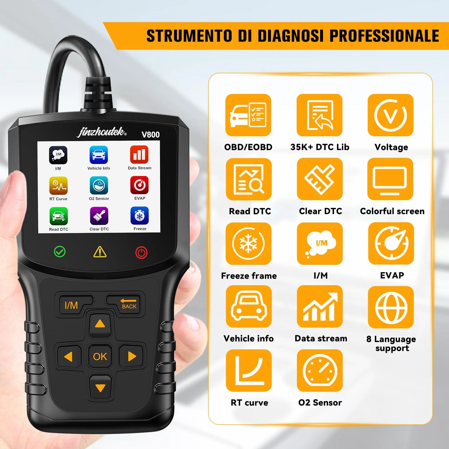 OBD2 Scanner Diagnostico Auto Multimarca Professionale Compatibile BMW Ford VW Audi