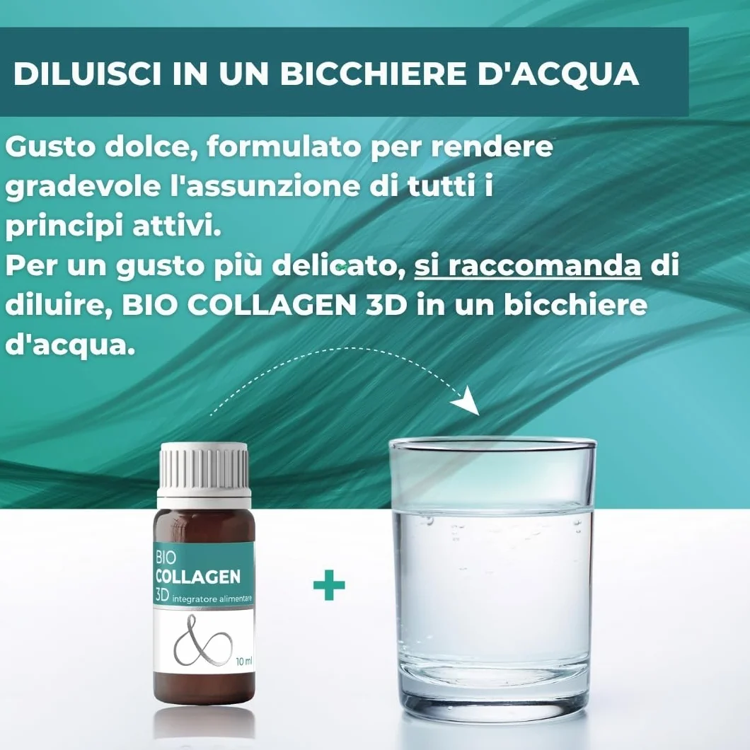 Collagene da Bere con Acido Ialuronico, Biotina, Msm, Vitamina C e Peptide - Collagen Idrolizzato per Ossa e Articolazioni